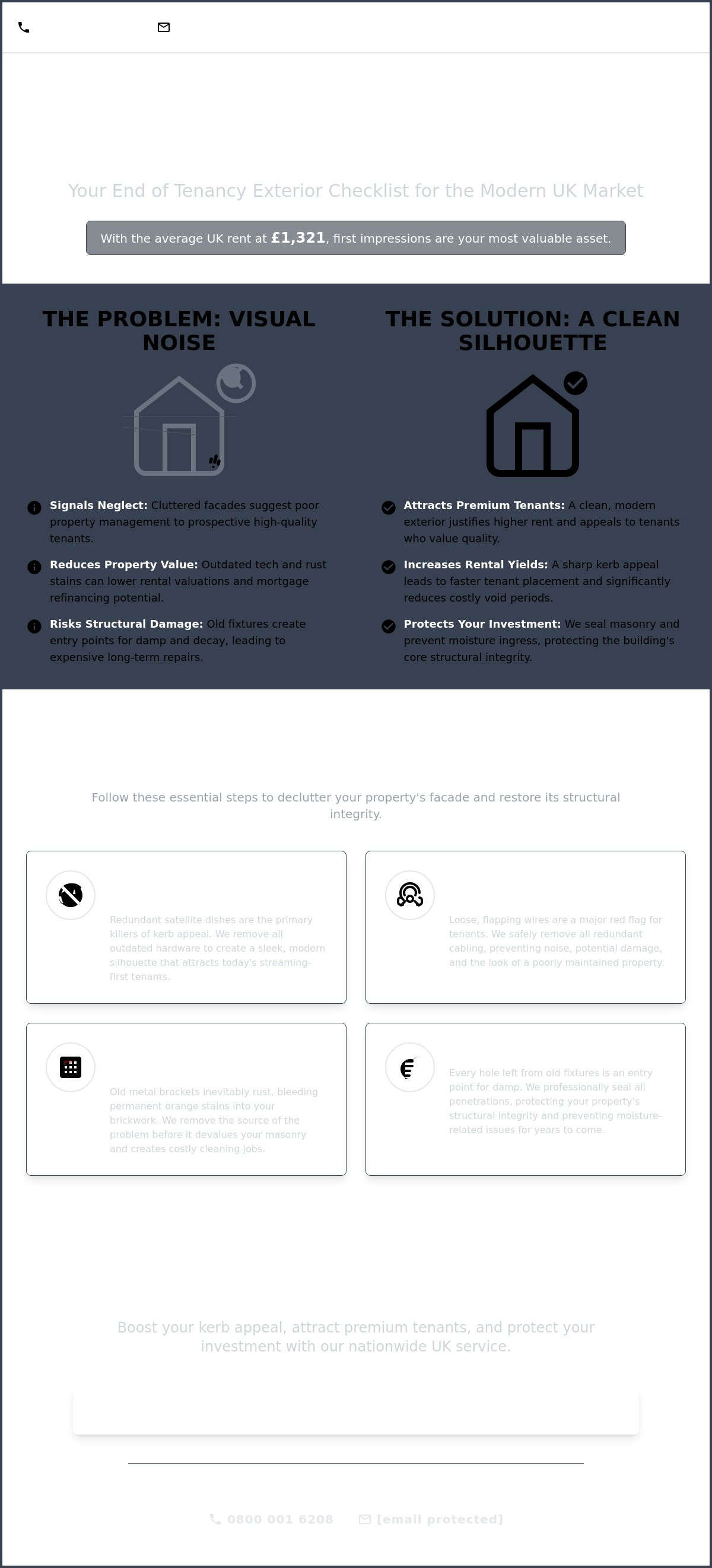 End of tenancy exterior checklist uk