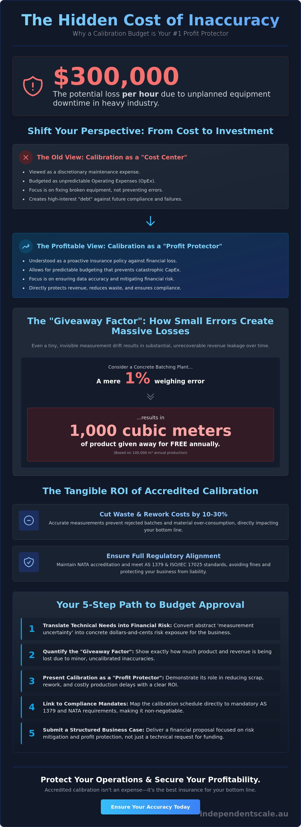 Getting buy-in for a calibration budget