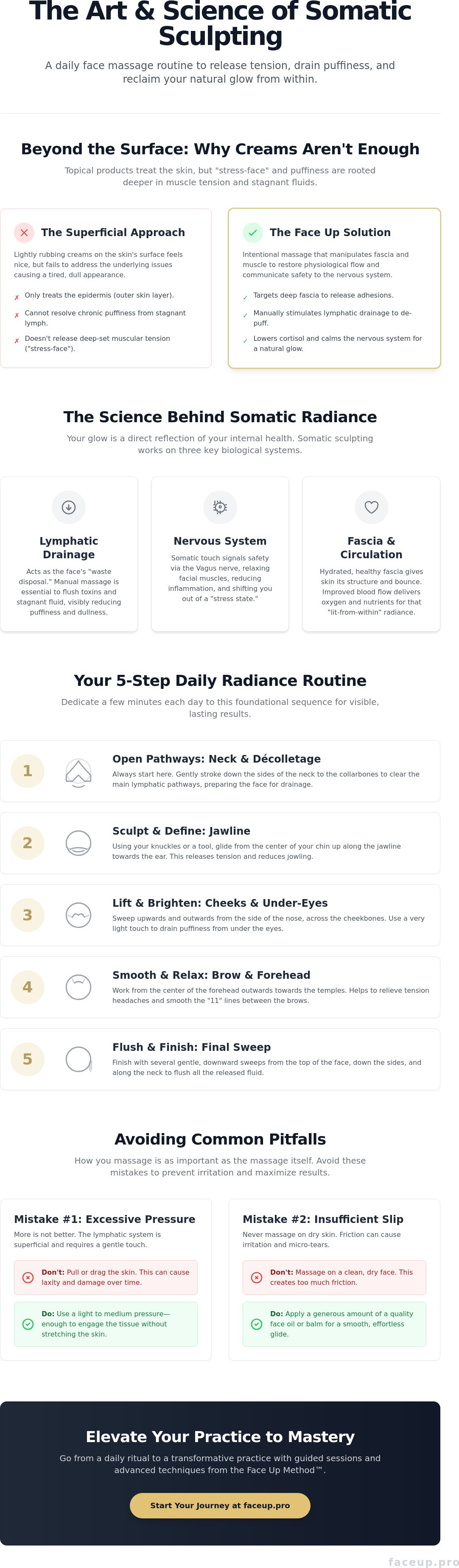 Daily face massage routine for glowing skin