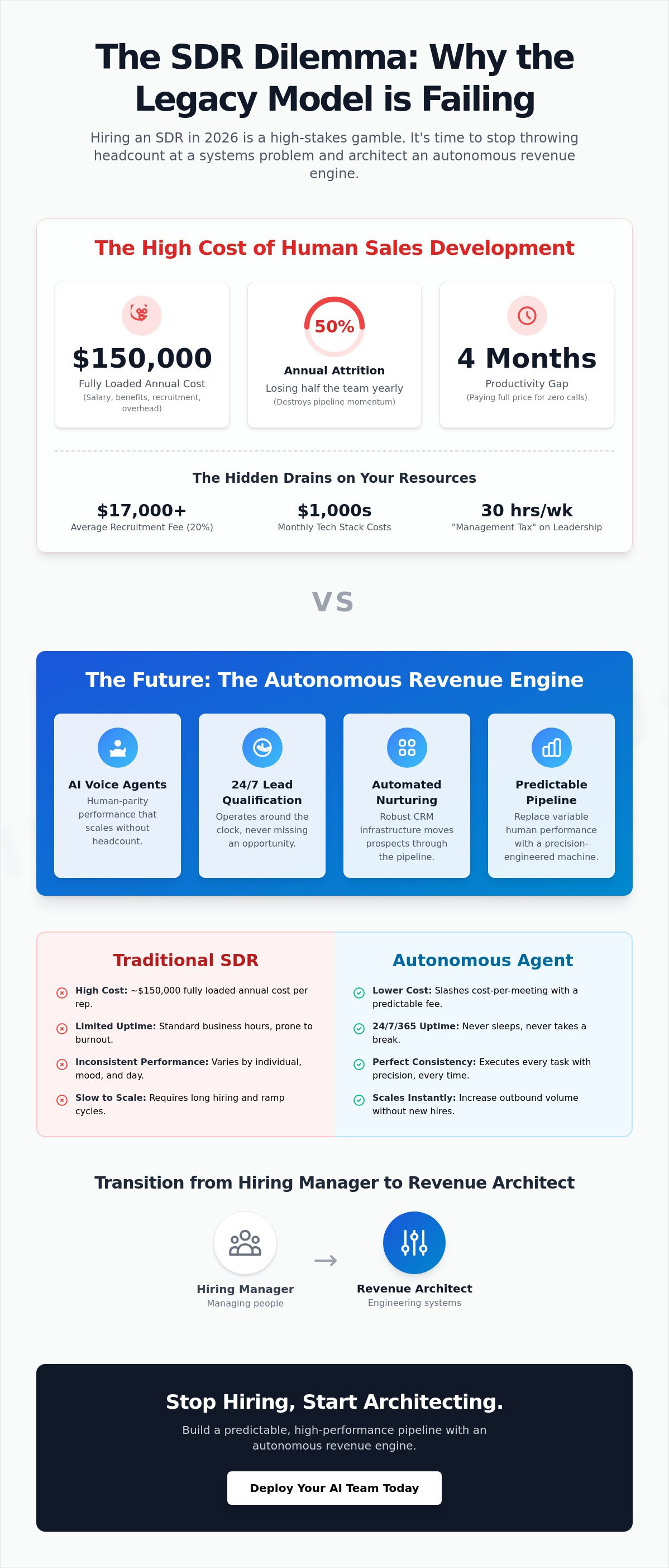 Alternatives to hiring SDRs