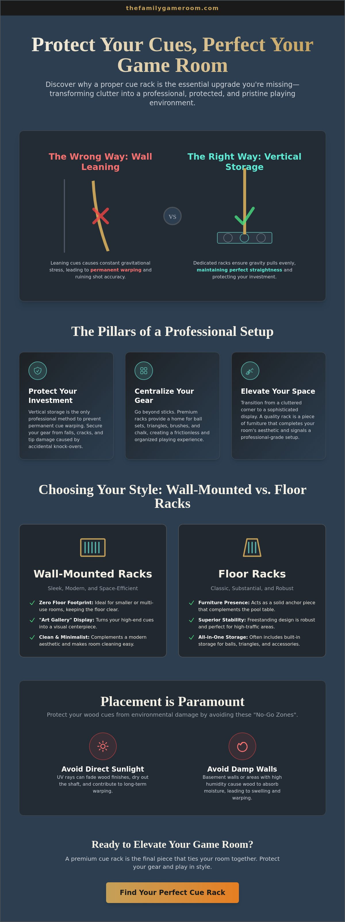 Pool cue racks
