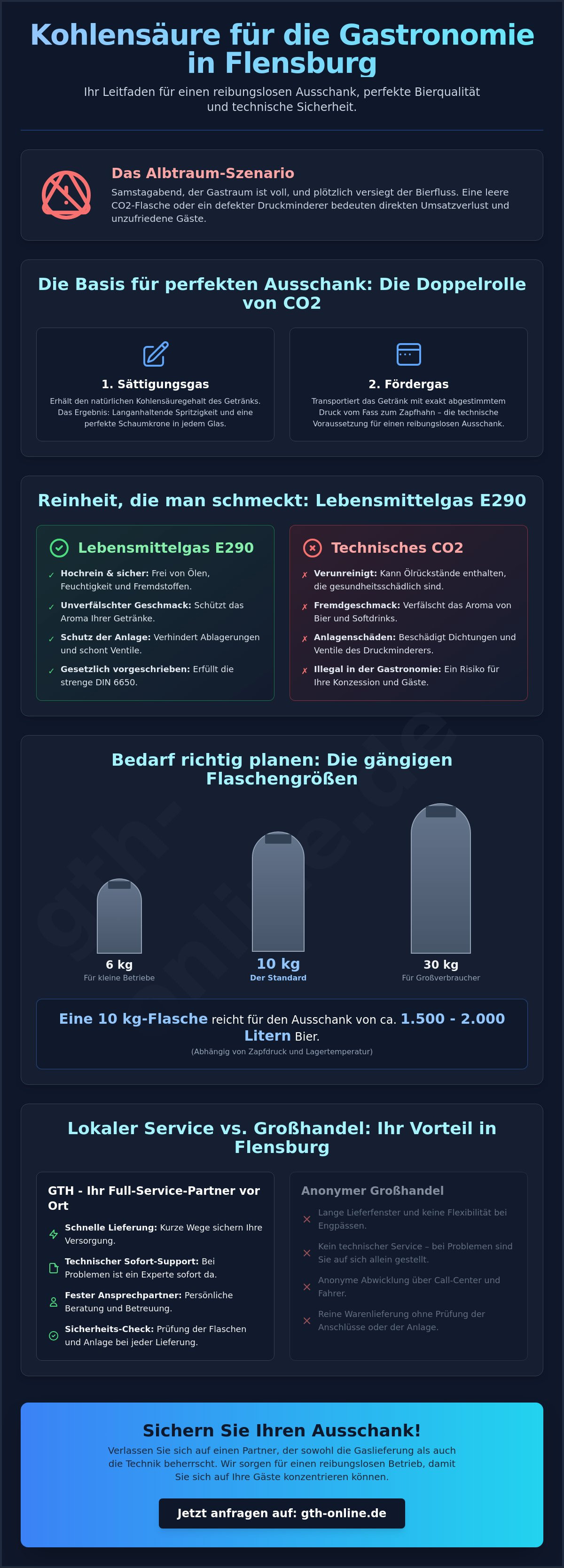 Kohlensäure Füllung Gastronomie Flensburg