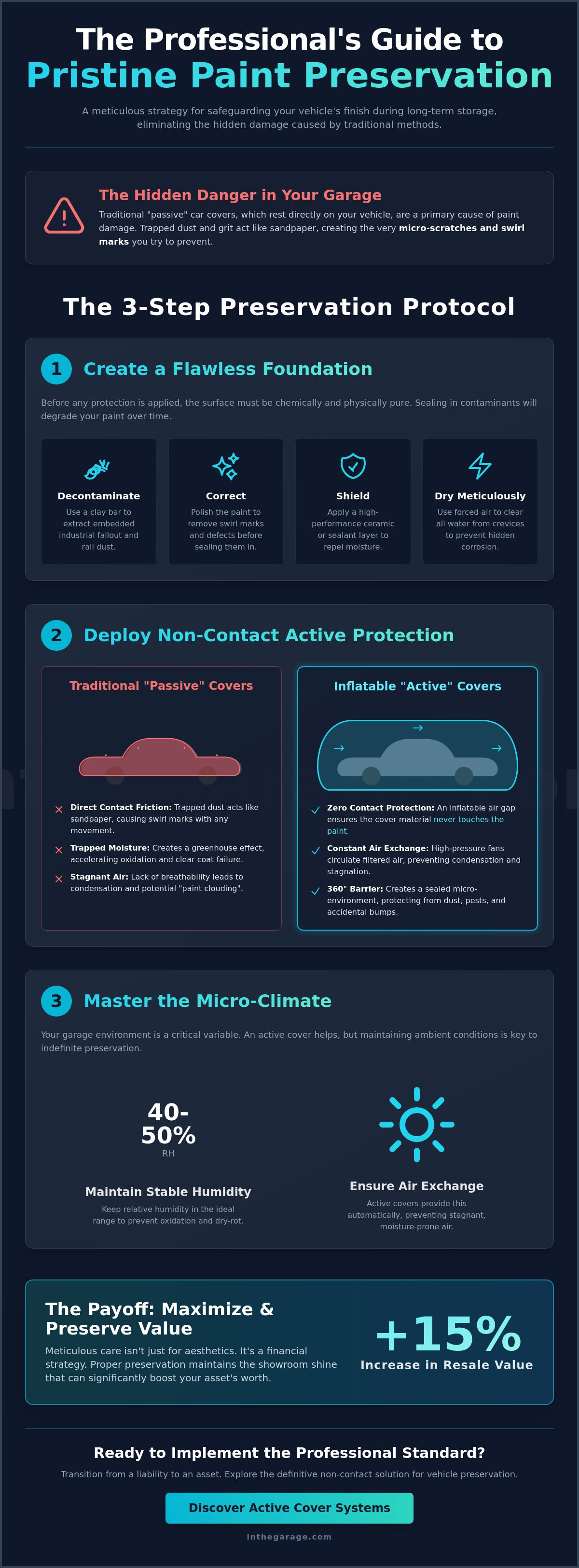 Car paint protection for storage
