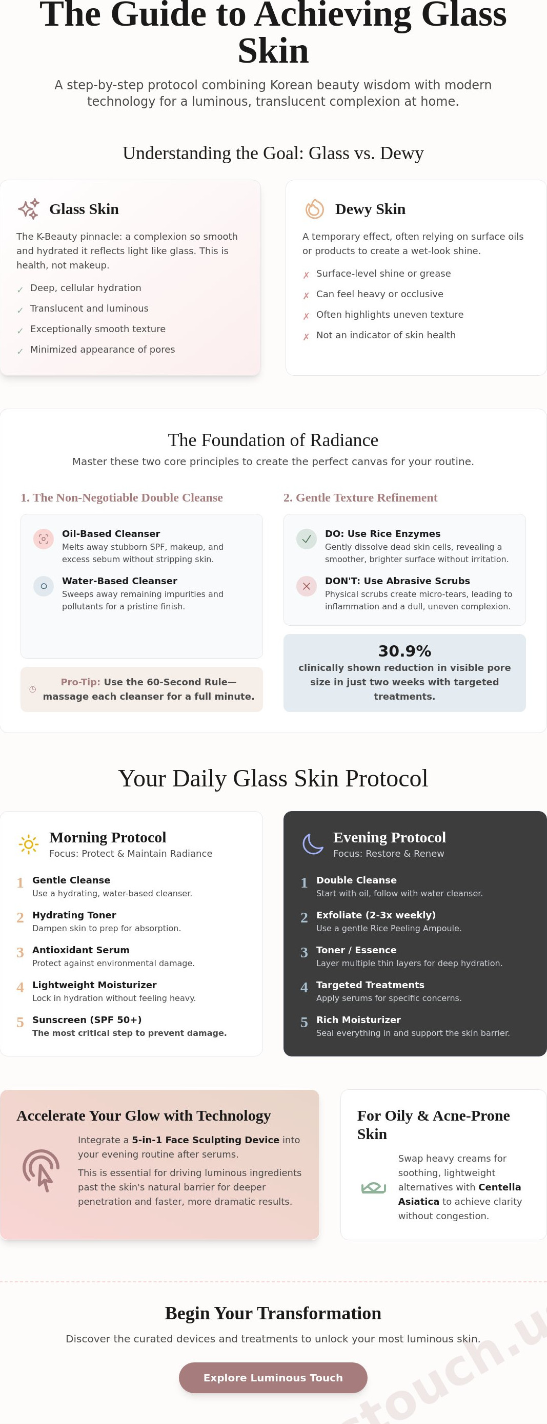 How to get glass skin at home