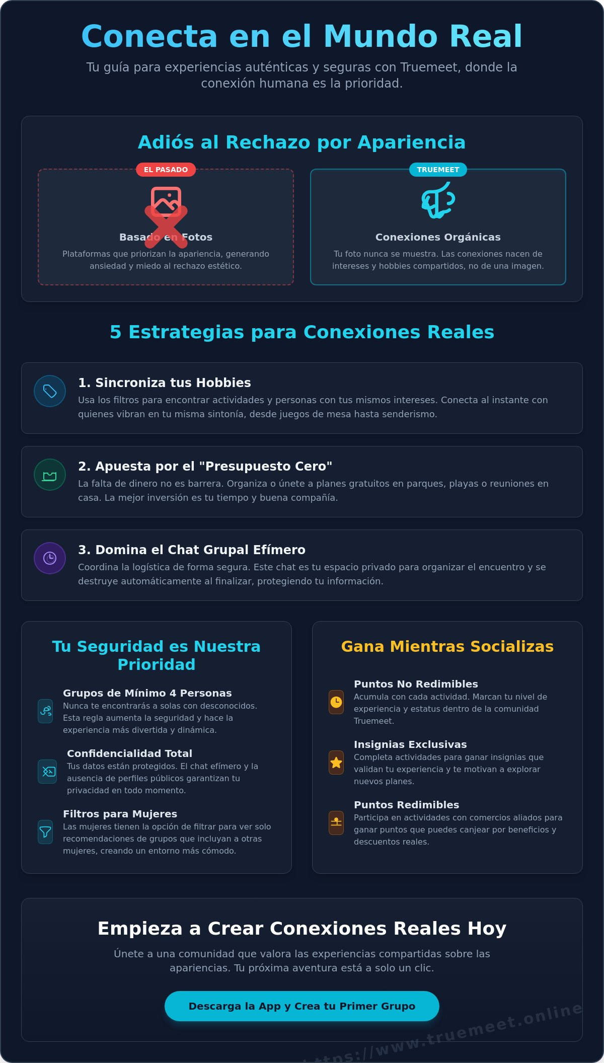 Estrategias para conocer gente en Truemeet