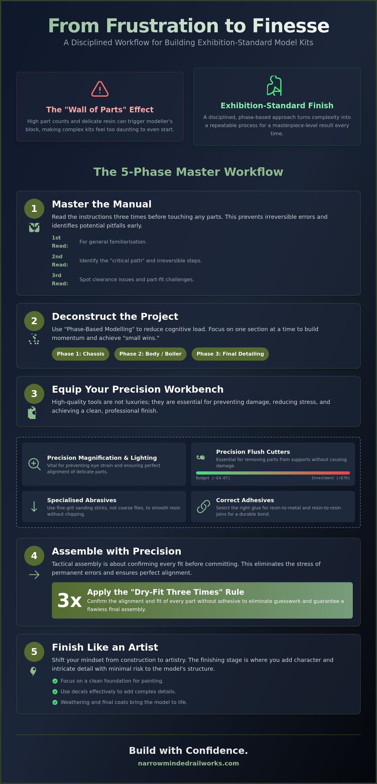 Essential tools for 3d printed model kits