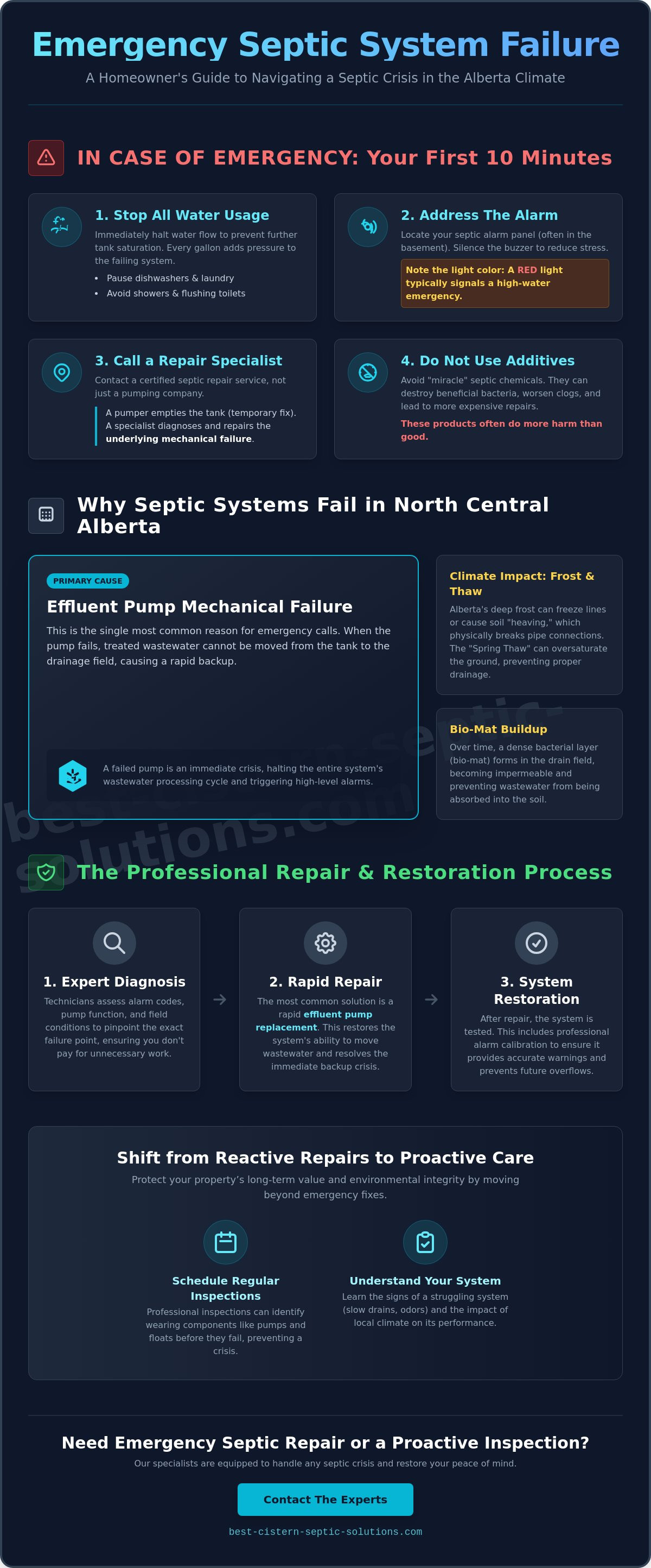 Emergency septic repair Edmonton