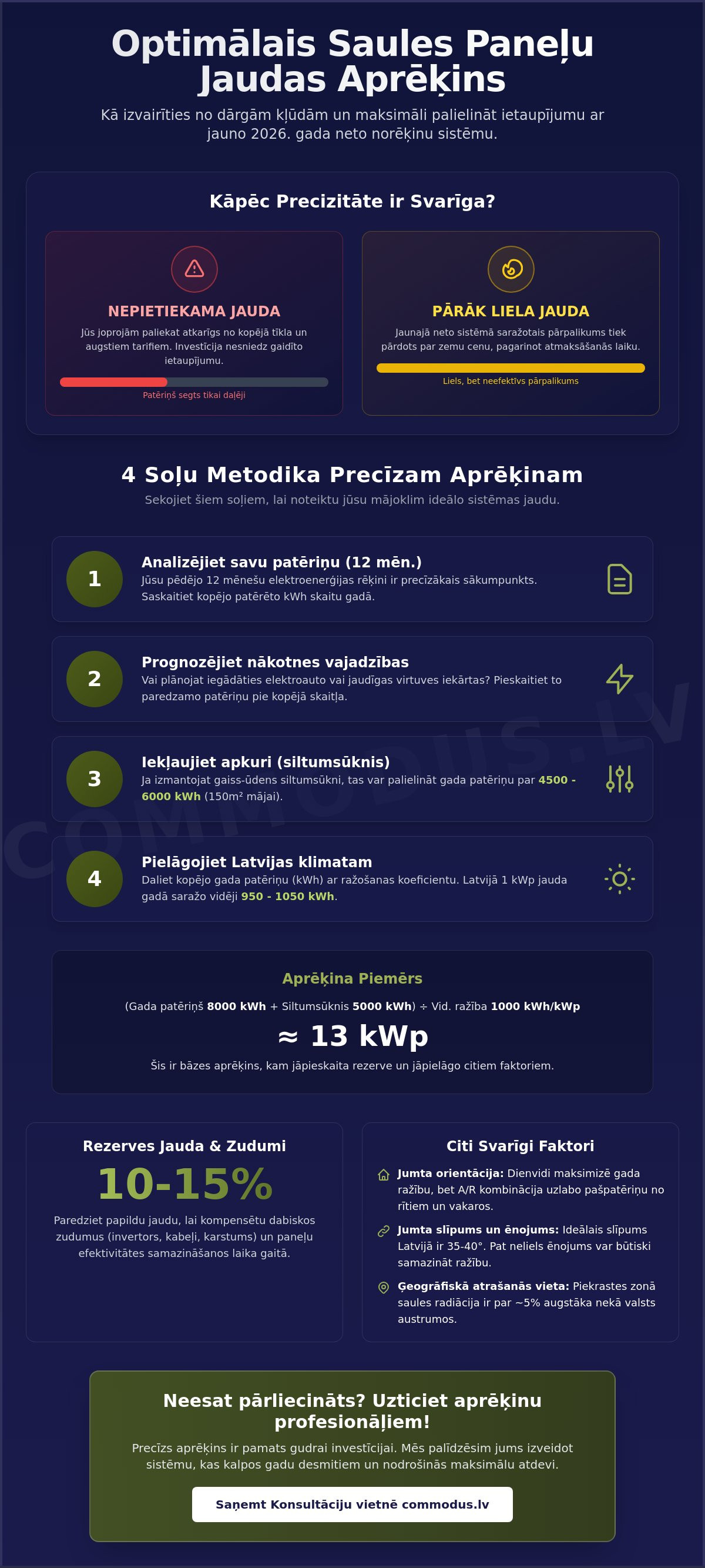 Saules paneļu jaudas aprēķins