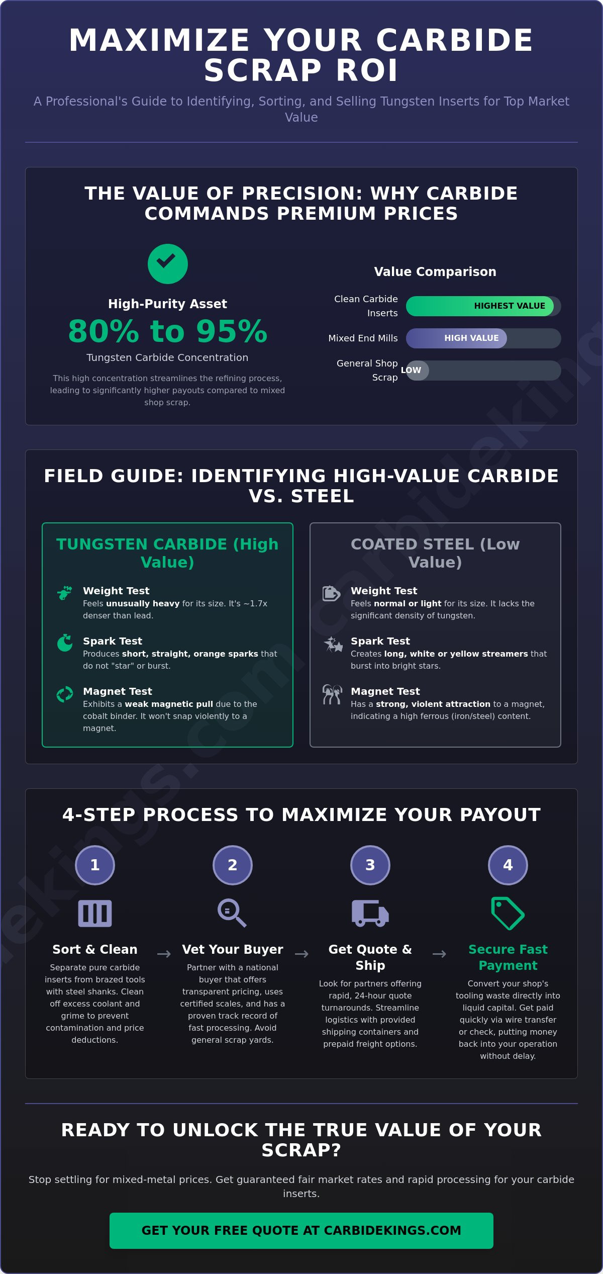 Carbide insert scrap buyers