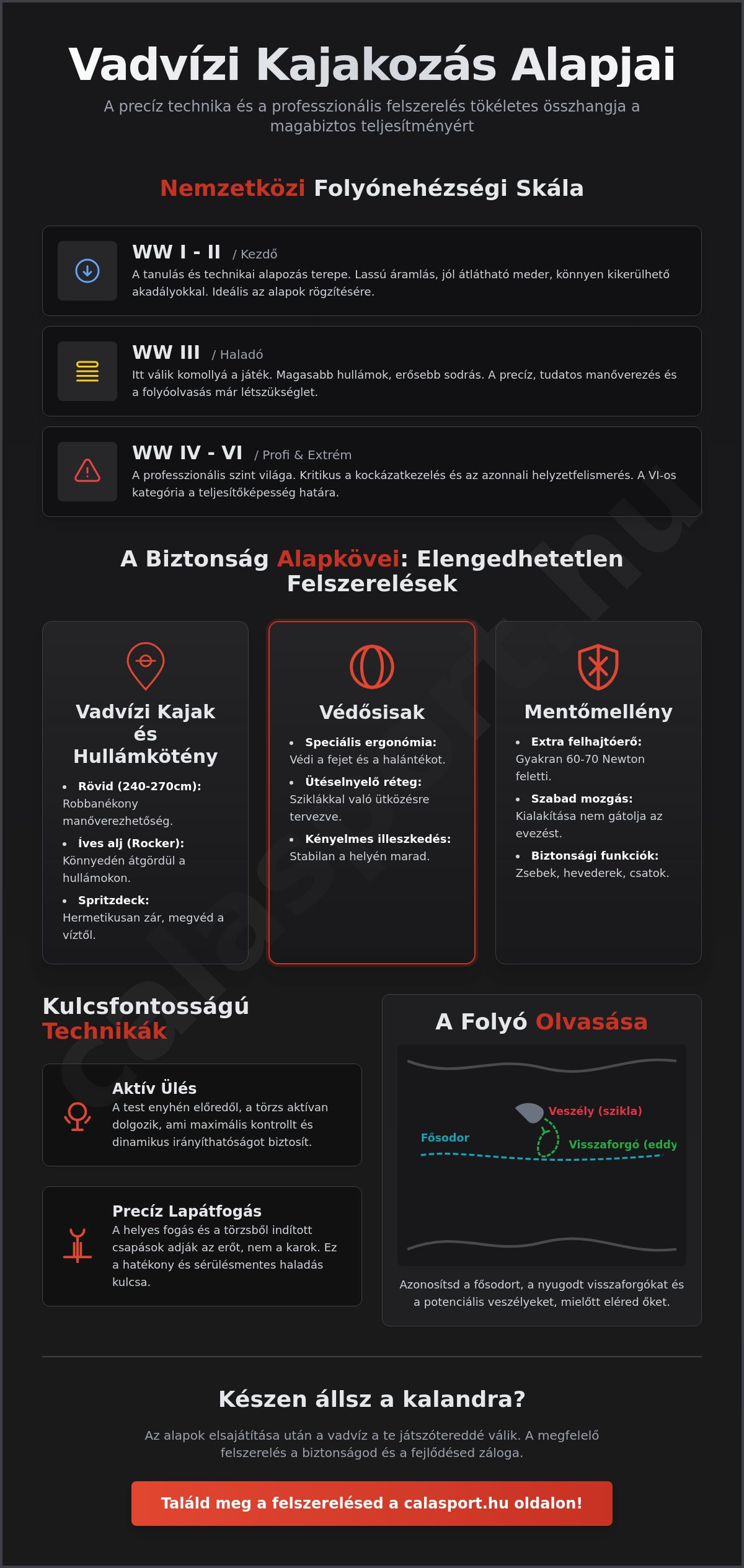 Vadvízi kajakozás alapjai