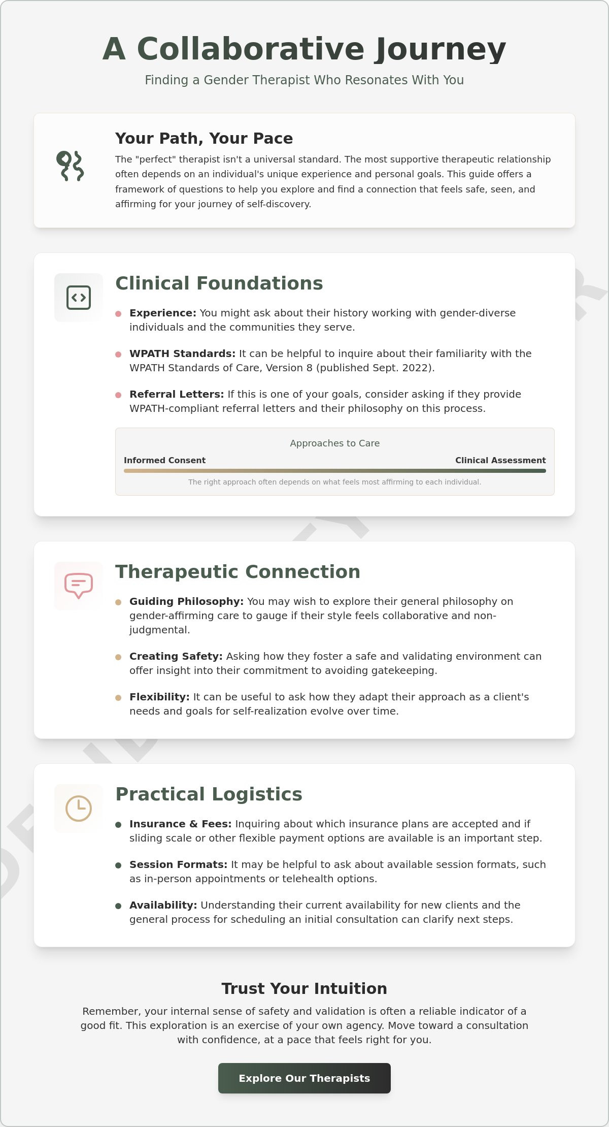Questions to ask a gender therapist