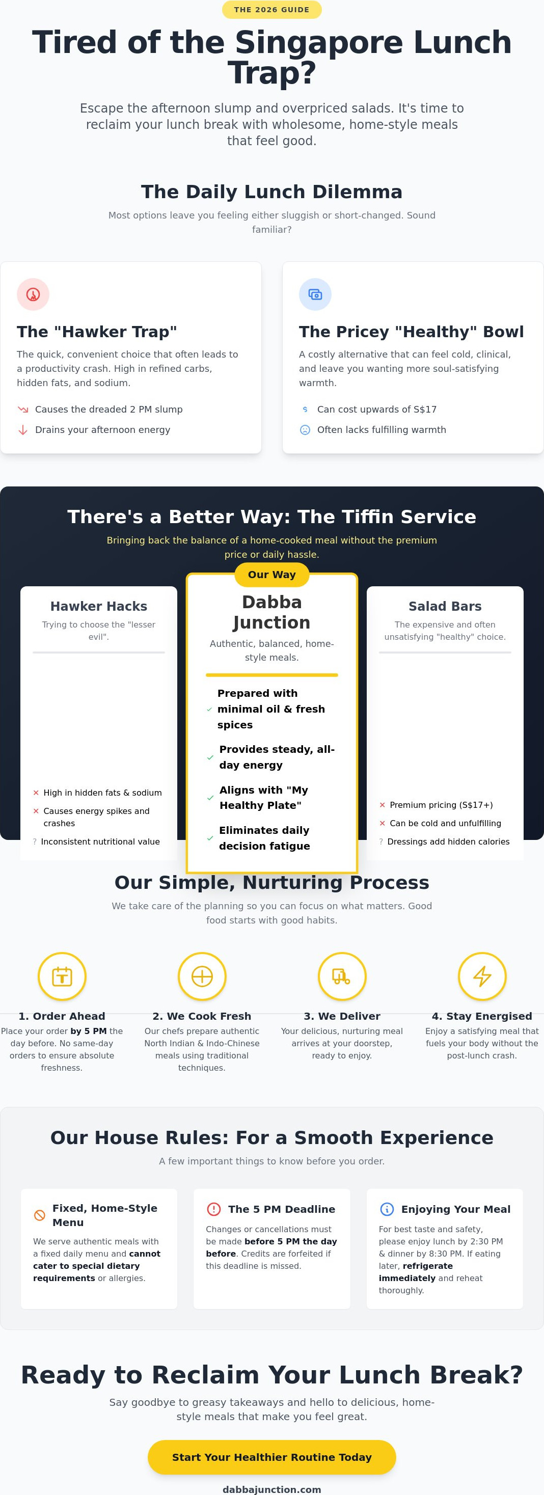 Healthy takeaway alternatives Singapore