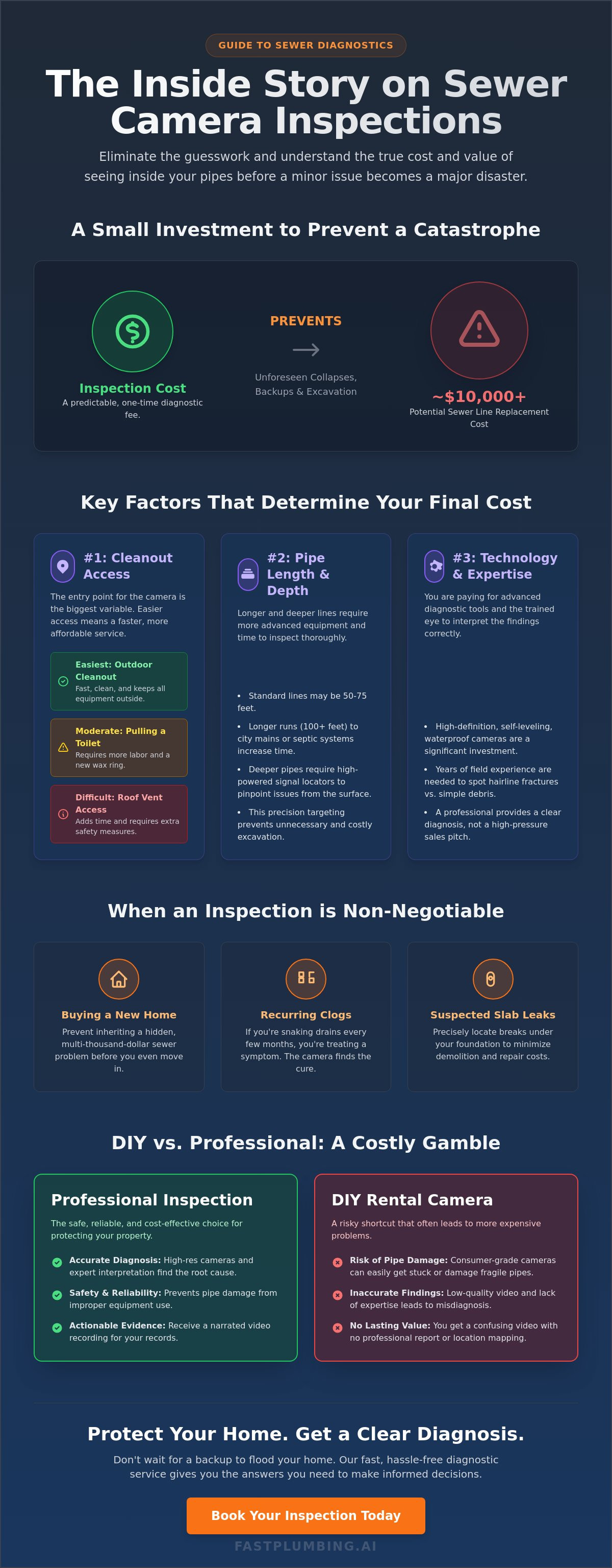 Sewer camera inspection cost