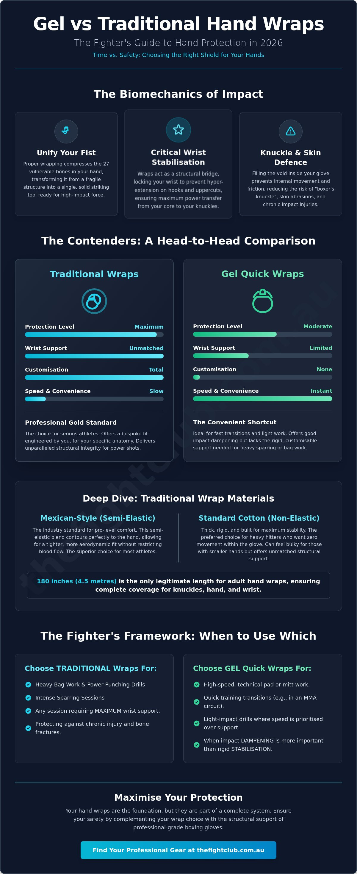 Gel hand wraps vs traditional wraps