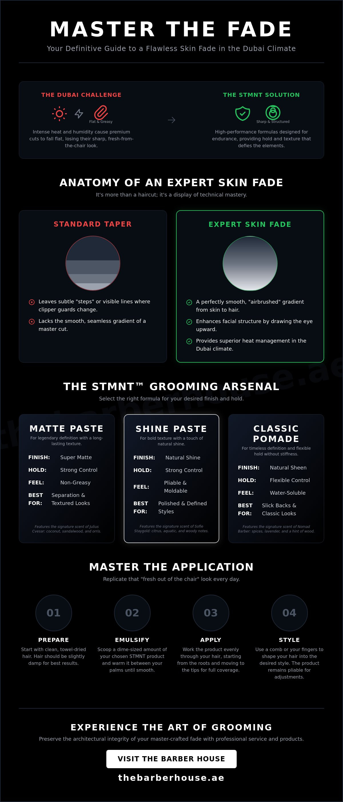 Stmnt grooming dubai, stmnt products dubai, stmnt pomade dubai, stmnt paste dubai, stmnt noir dubai, buy stmnt dubai, best men’s styling products dubai, stmnt barber brand dubai