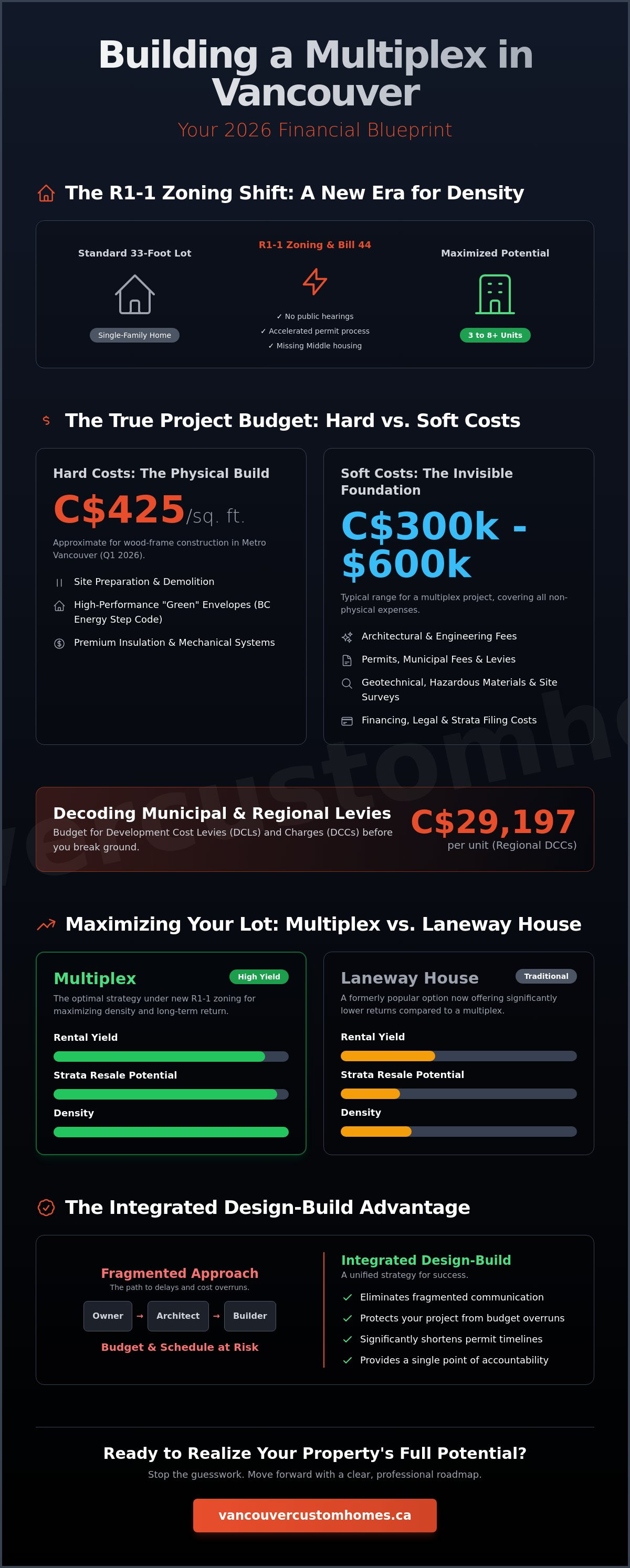 Cost to build a multiplex in Vancouver