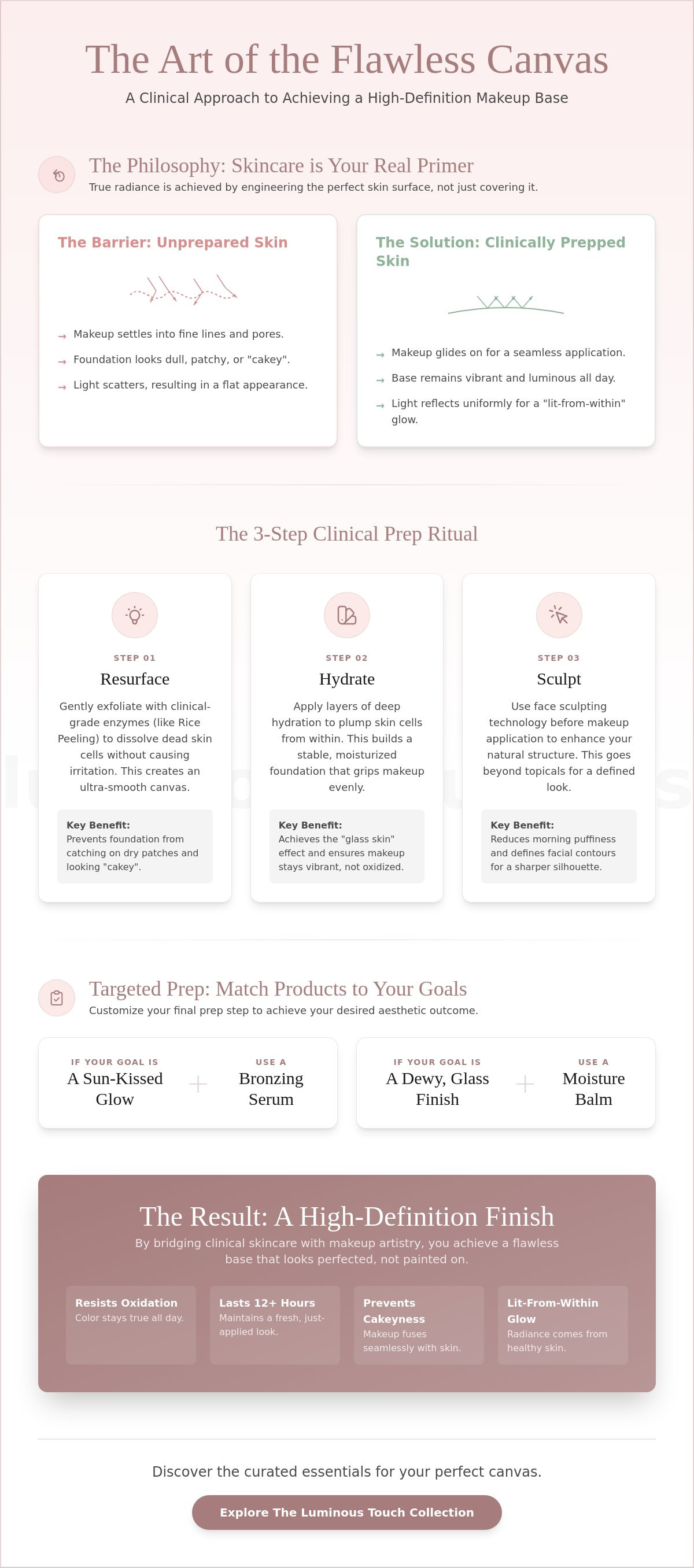 Skincare for a flawless base