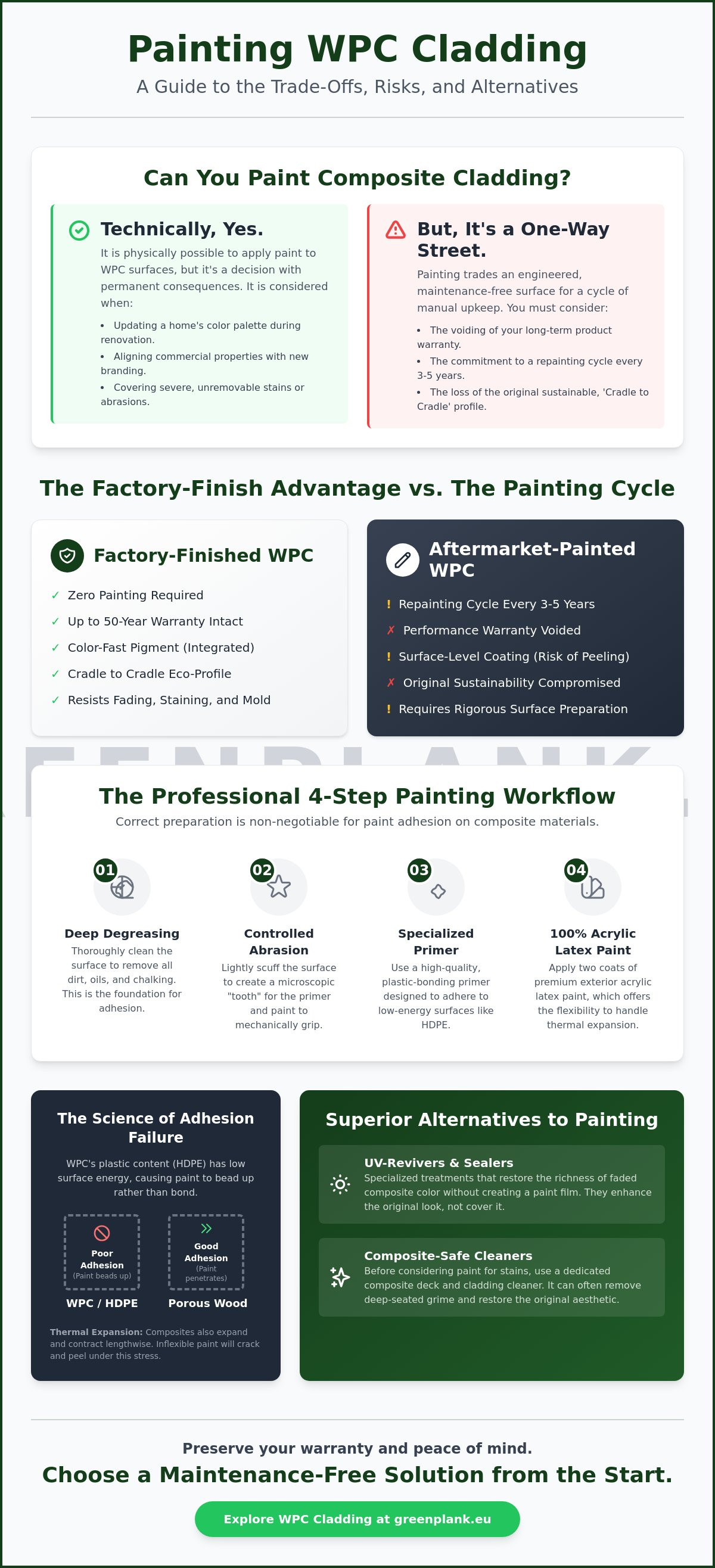 Can you paint wpc cladding