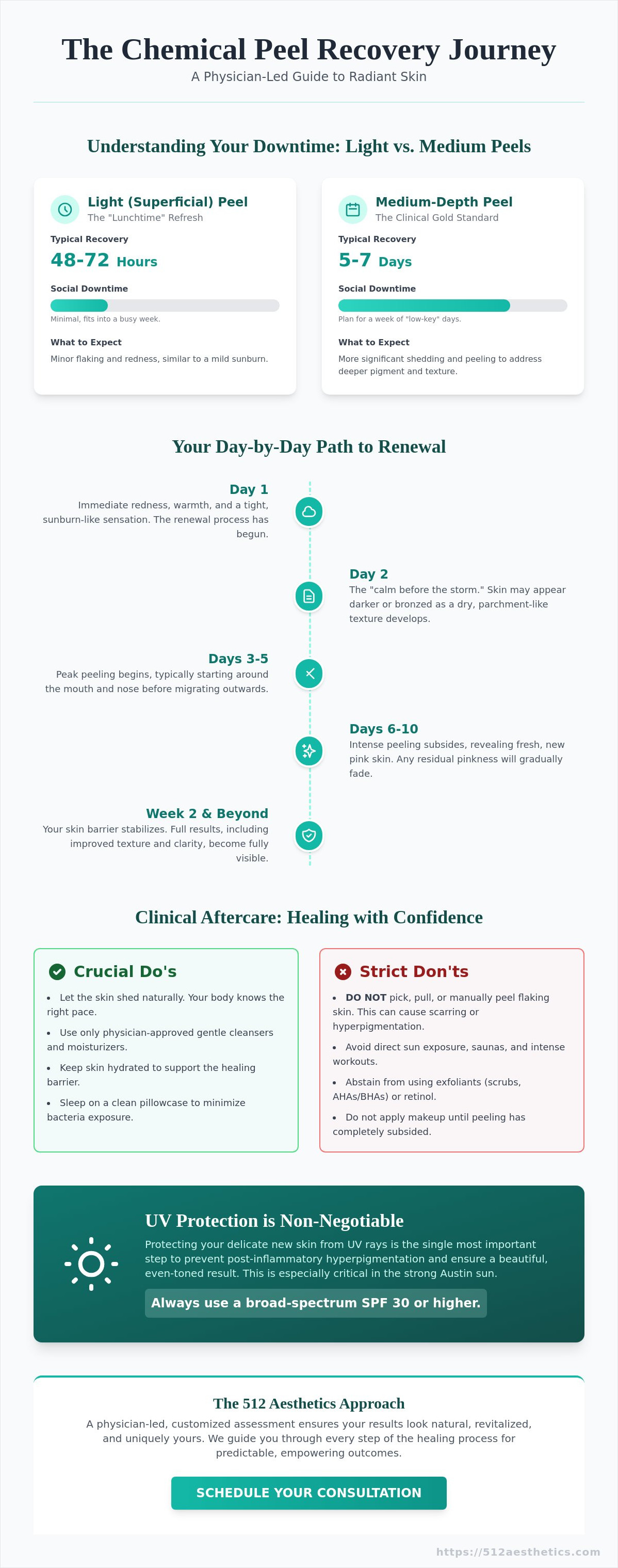 Chemical peel recovery process