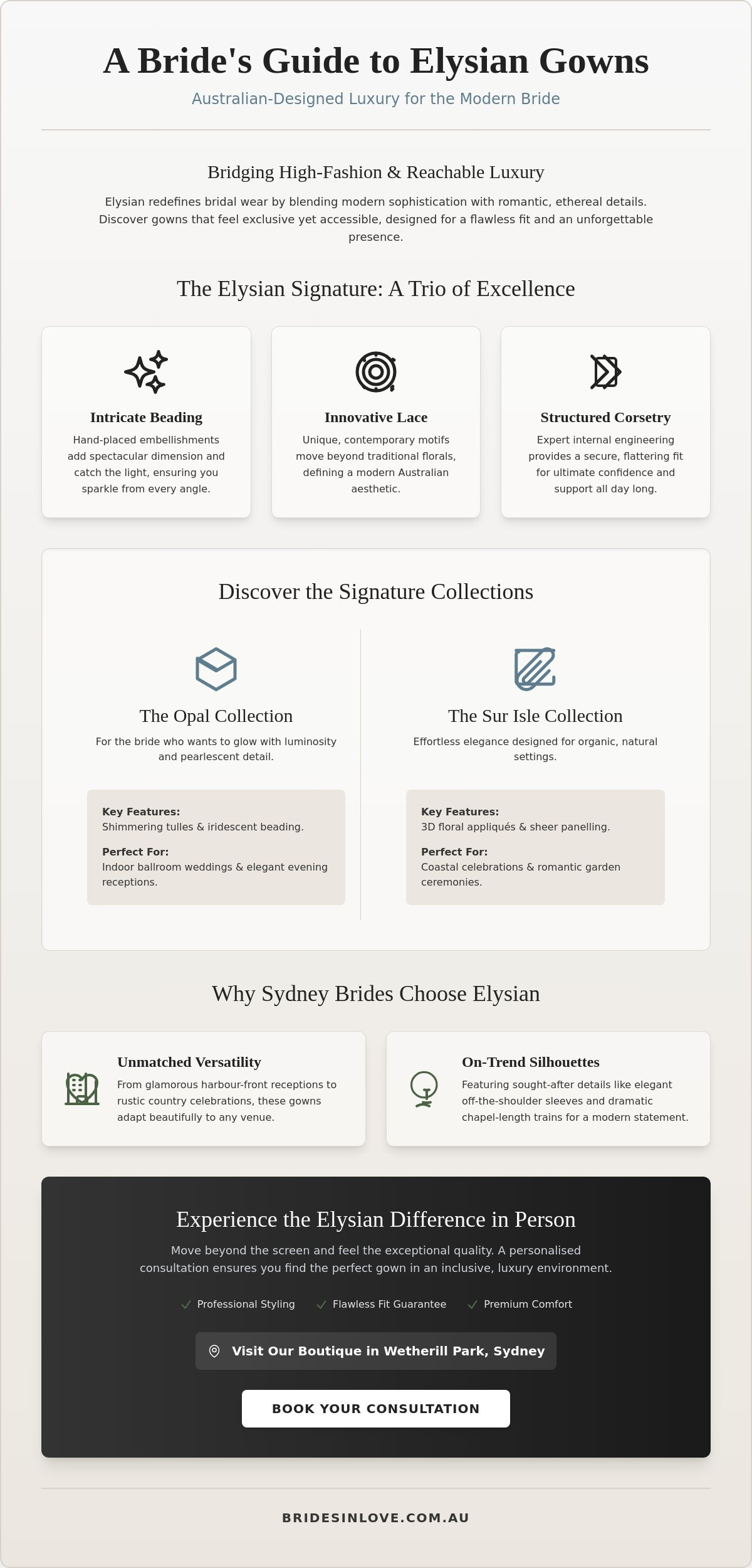 Elysian Bridal Gowns