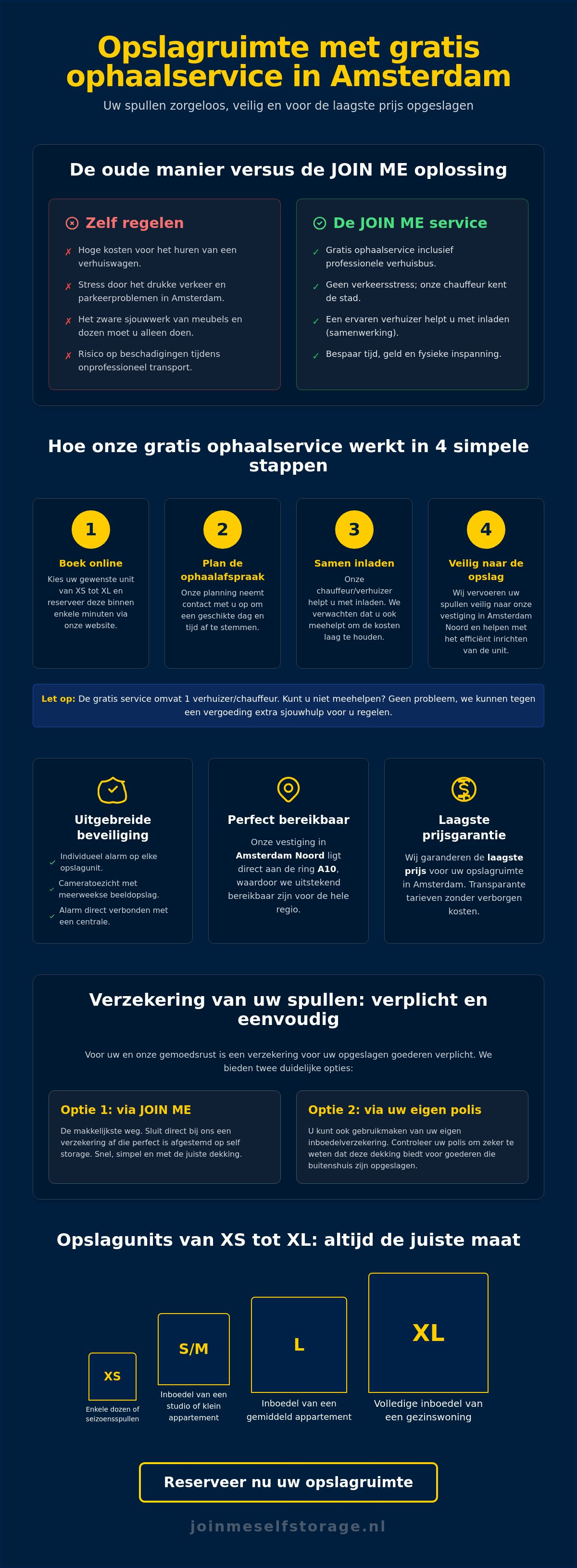 Opslagruimte met ophaalservice Amsterdam