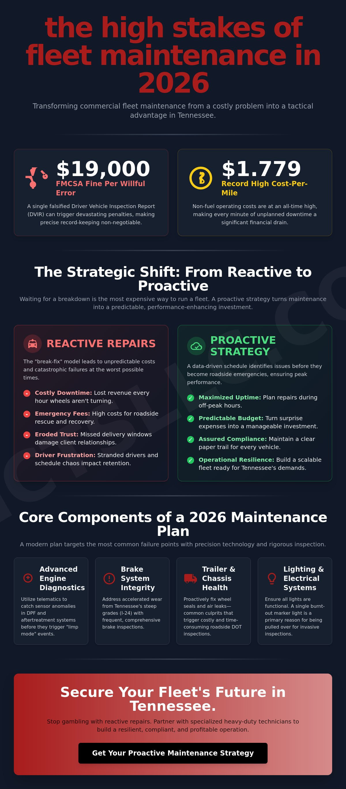 Commercial fleet maintenance TN