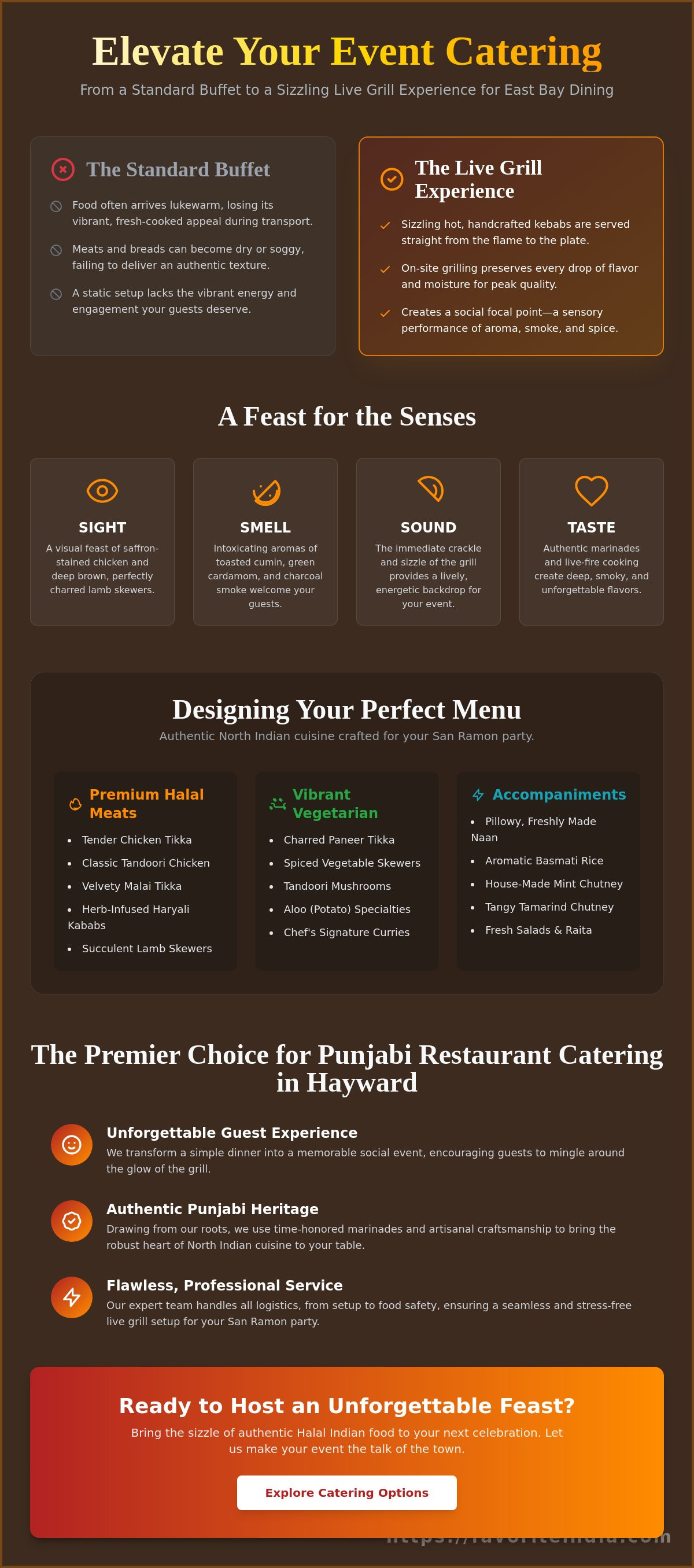 Live grill catering for party San Ramon
