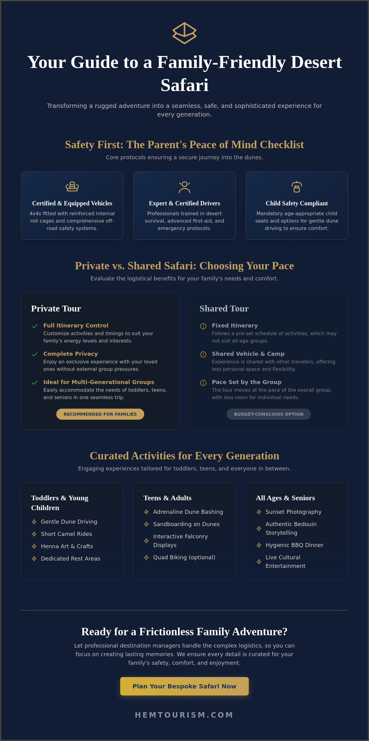 Family friendly desert safari Dubai