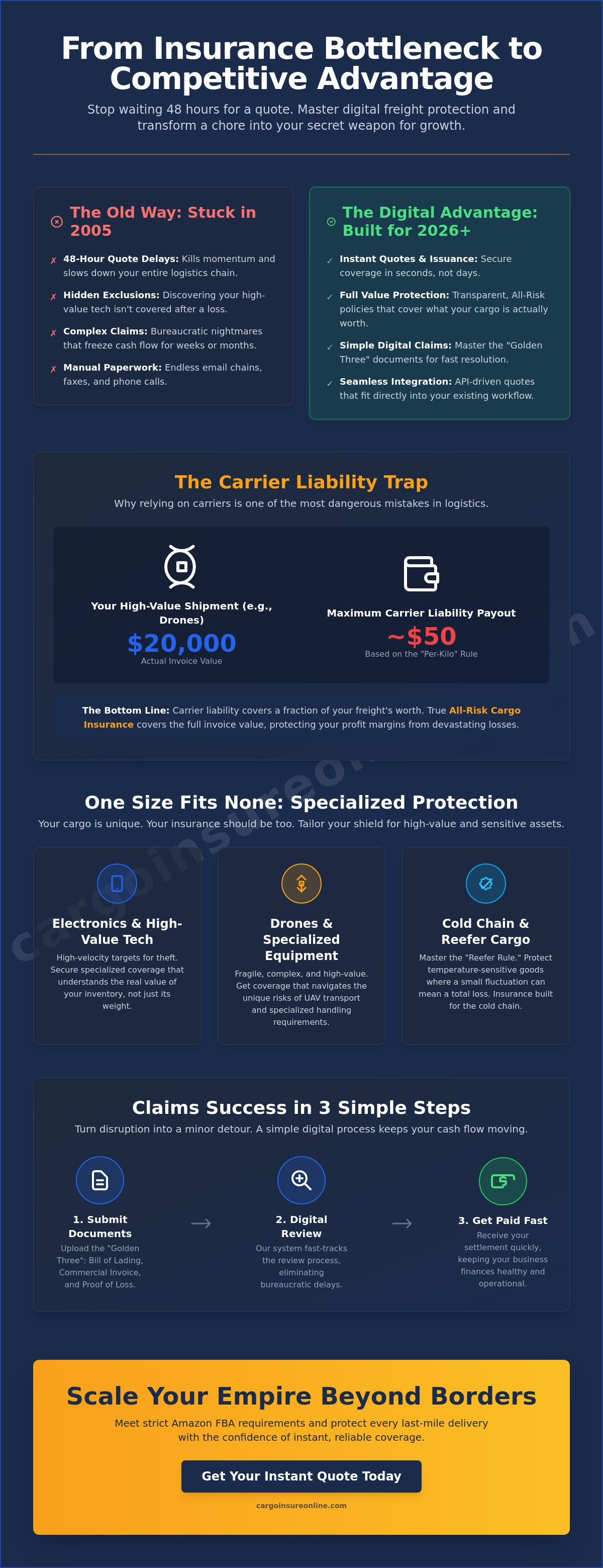 Tips for Cargo Insure Online success