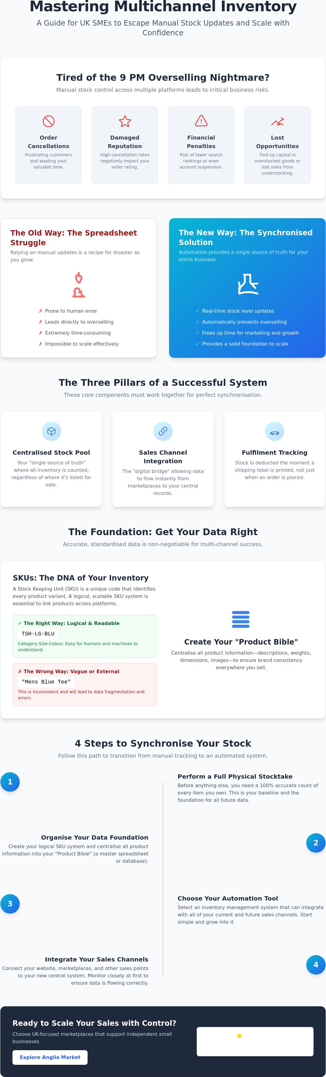 How to manage inventory across multiple platforms