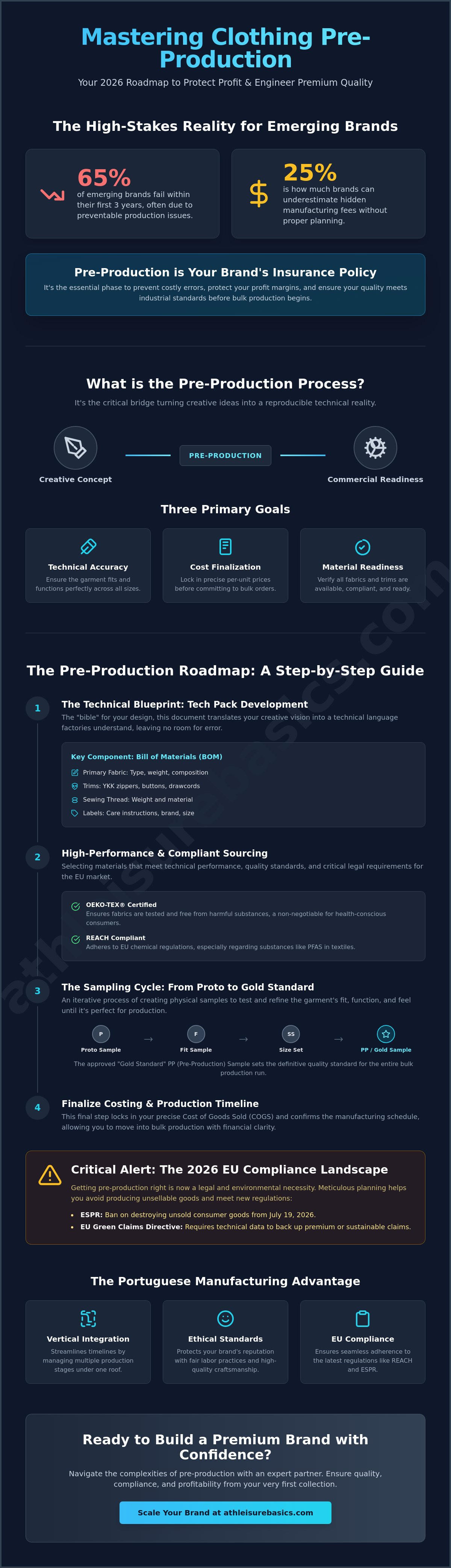 Clothing pre-production process guide