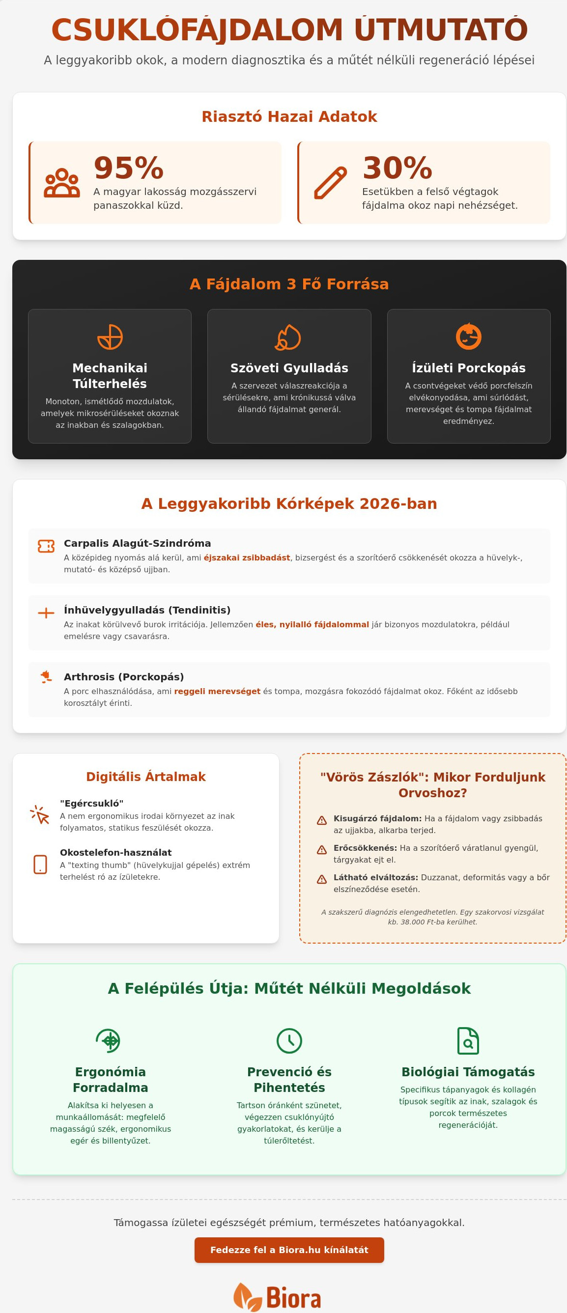 Csuklófájdalom okai