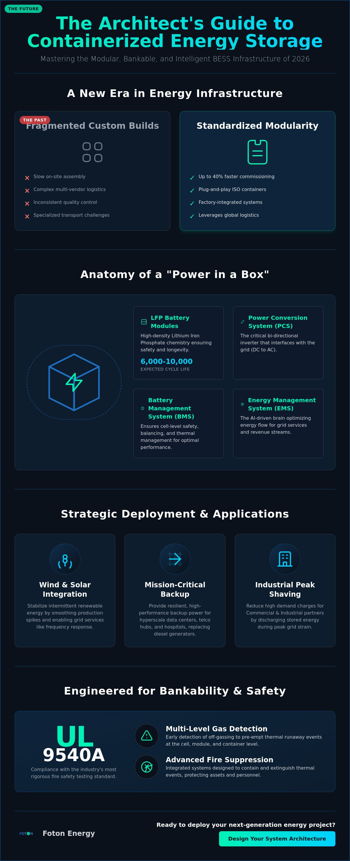 Containerized energy storage systems