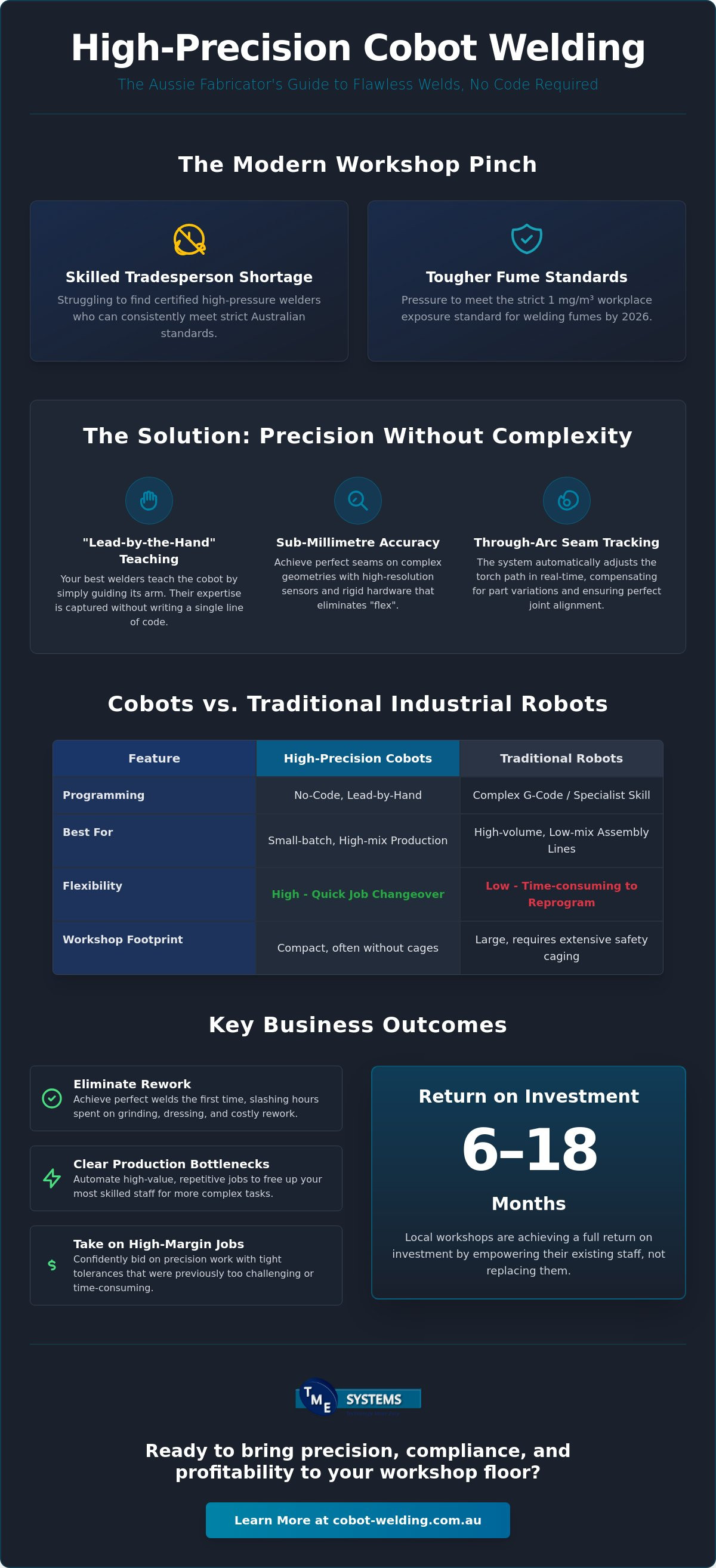 High precision cobot welding