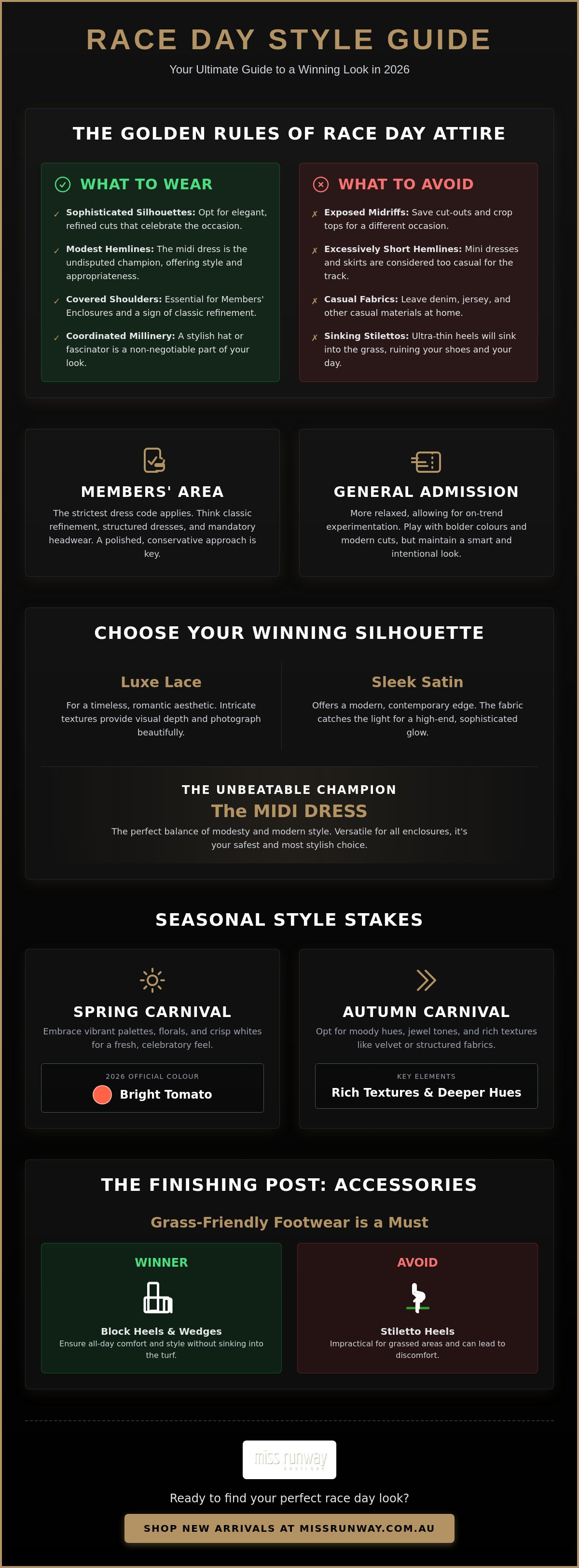 What to wear to the races women