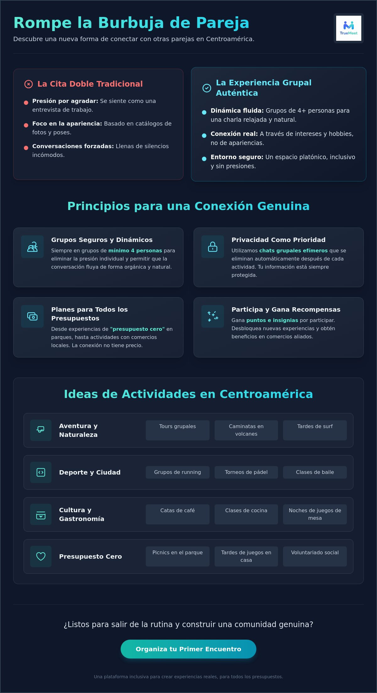 Actividades para parejas que quieren conocer otras parejas