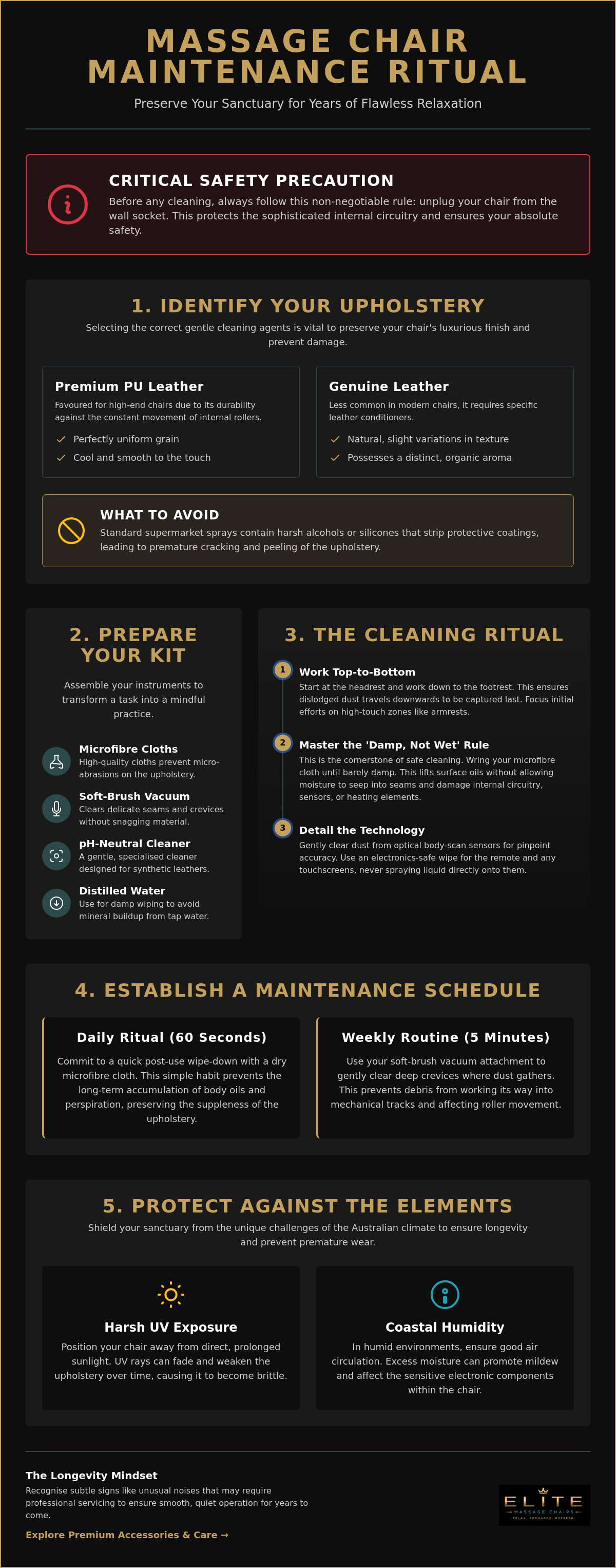 How to clean a massage chair