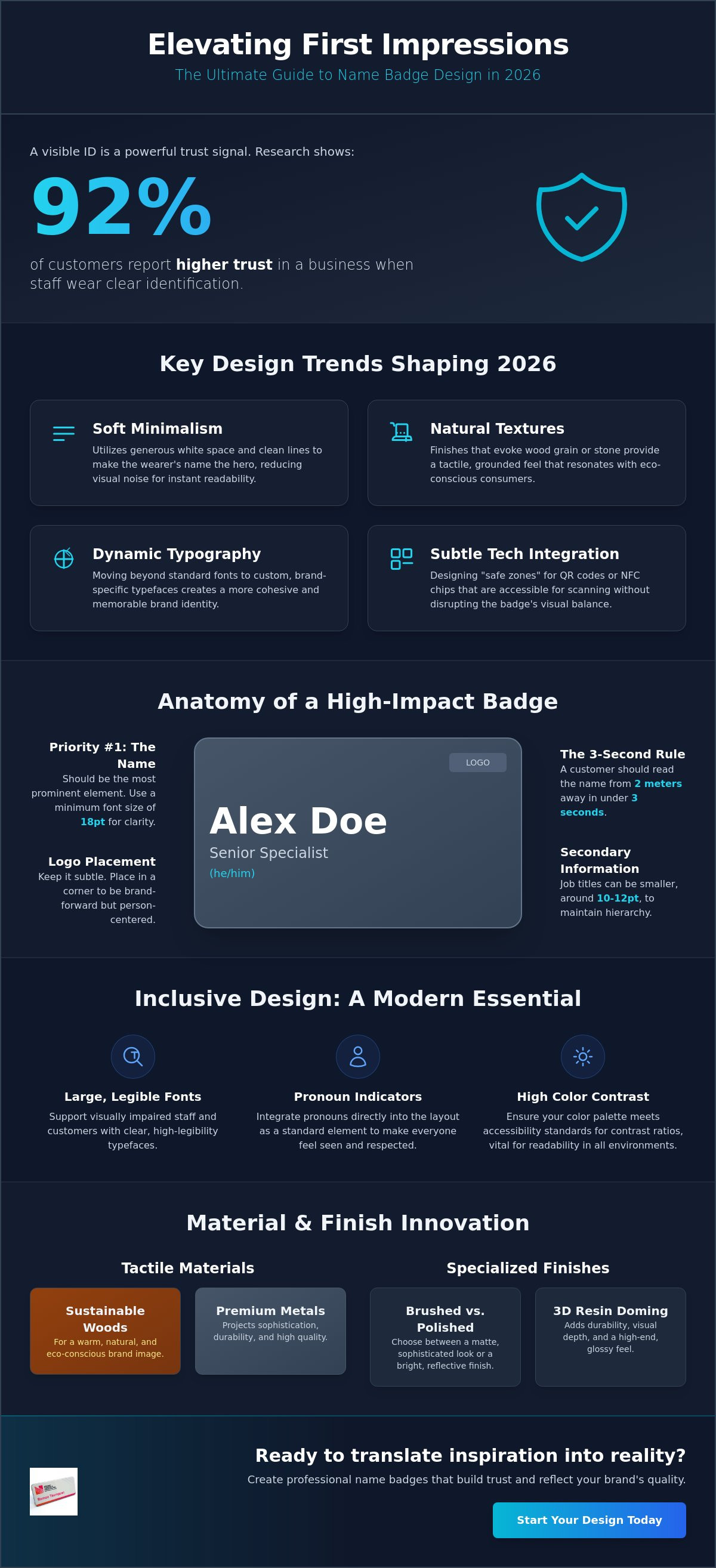 Name badge design inspiration 2026