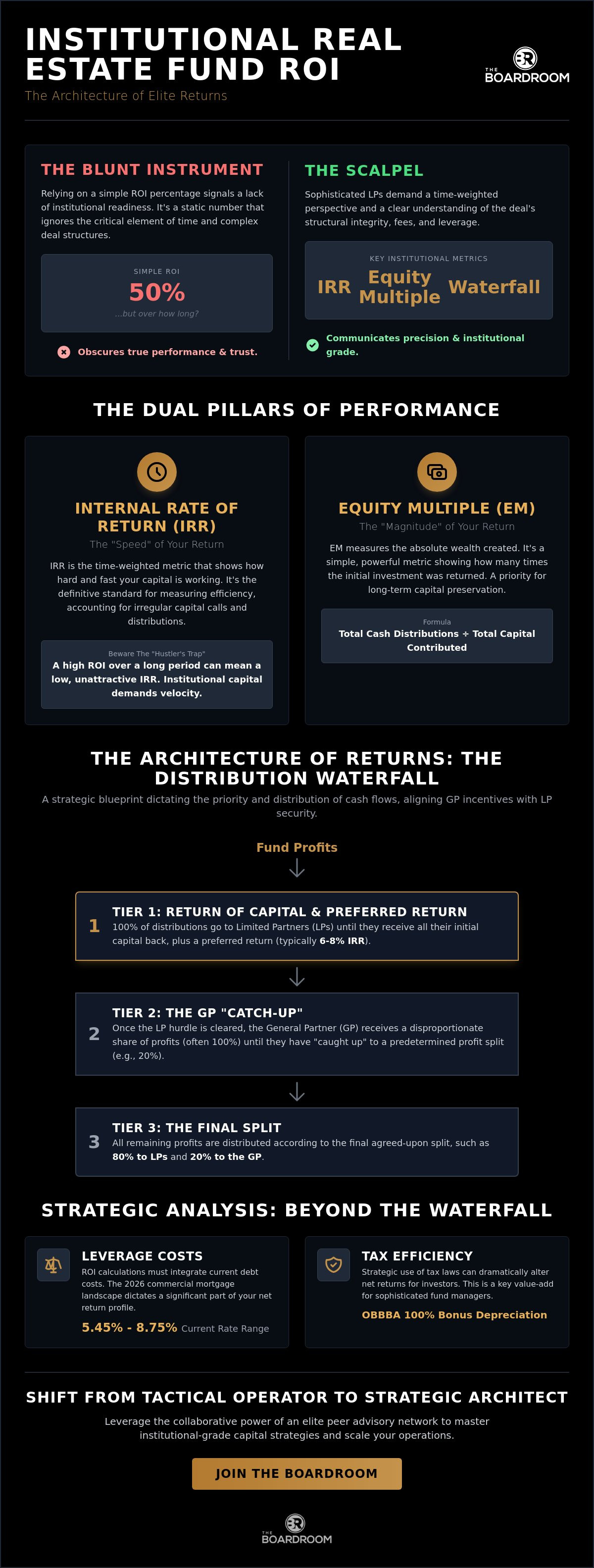 Calculating investor ROI in real estate fund