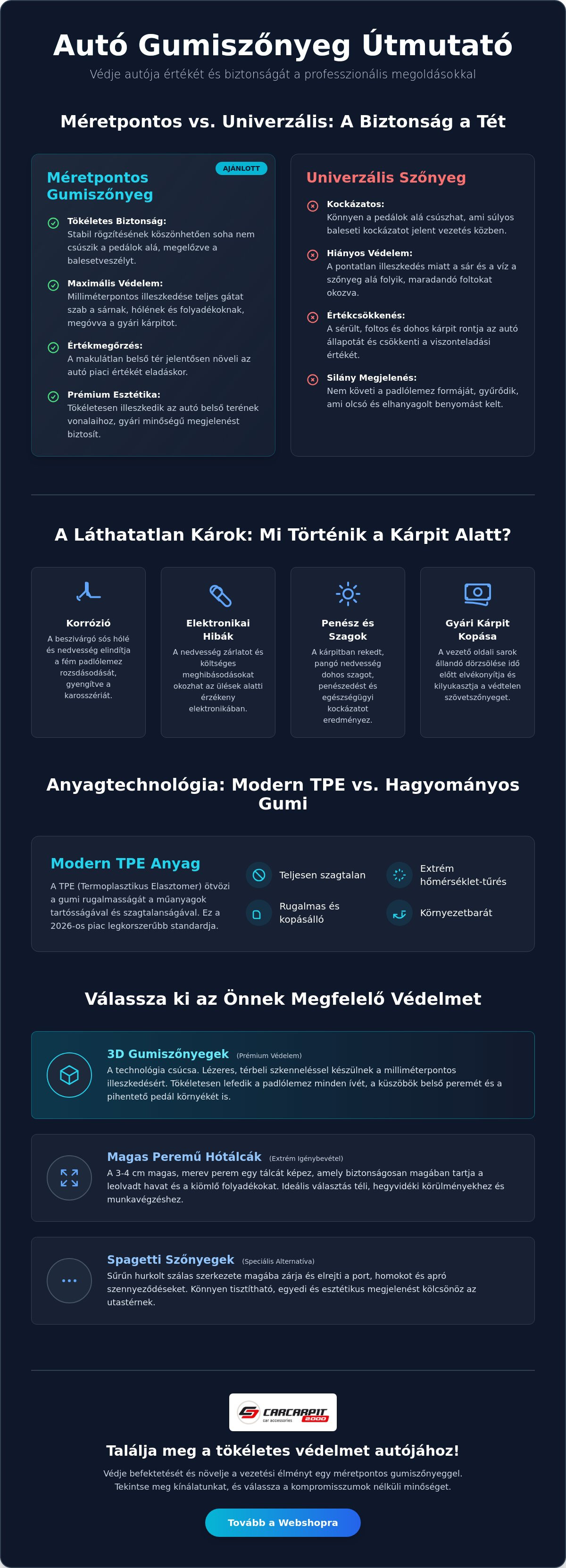 Autó gumiszőnyeg
