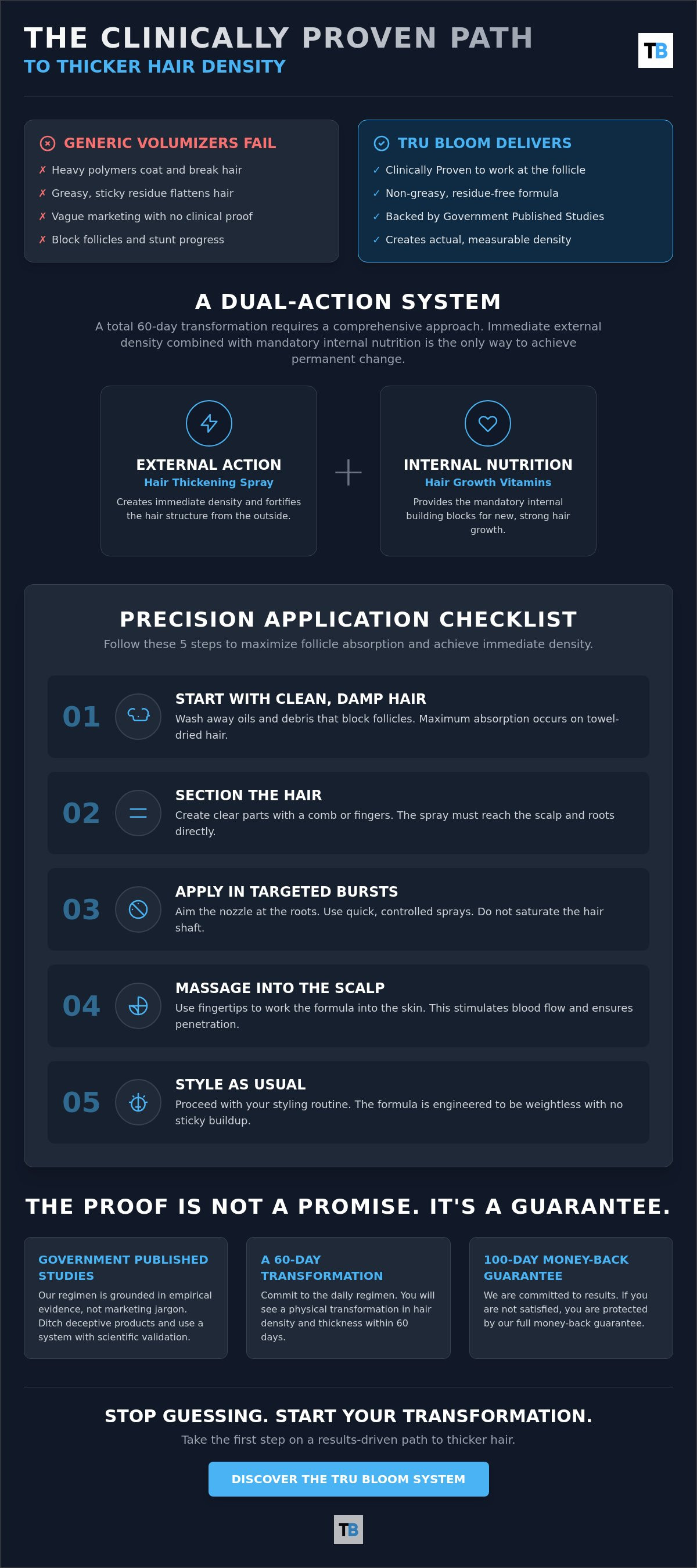How to use hair thickening spray