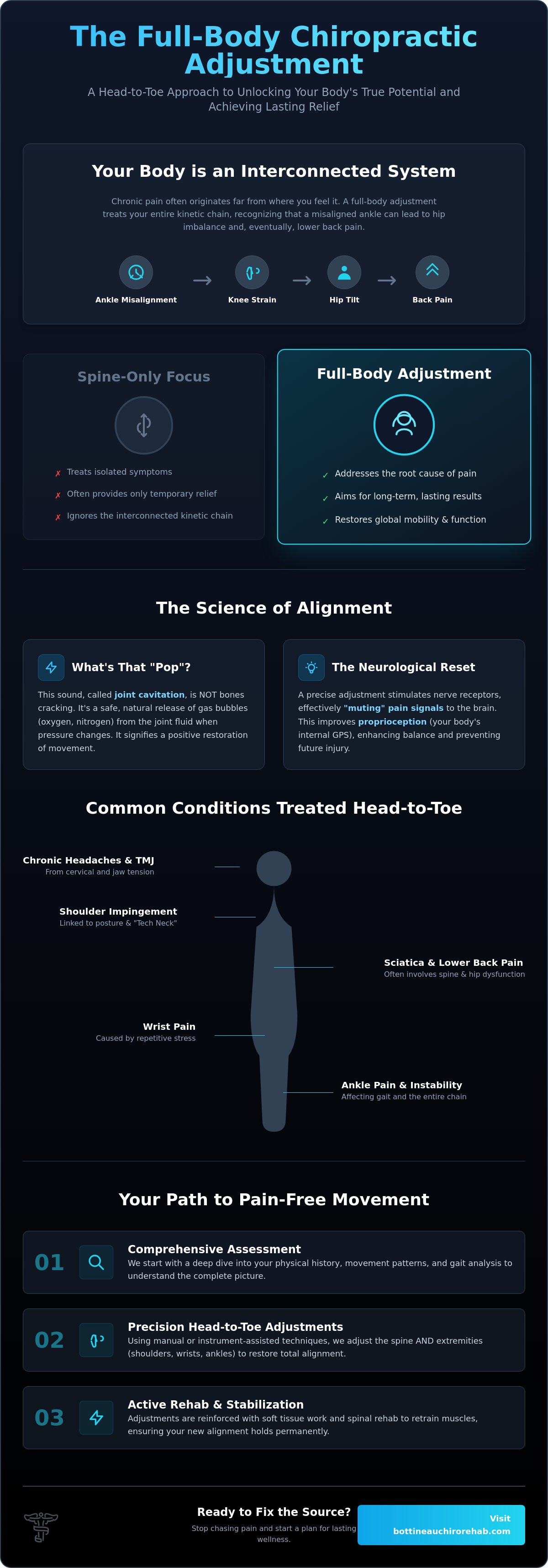 Full body chiropractic adjustment