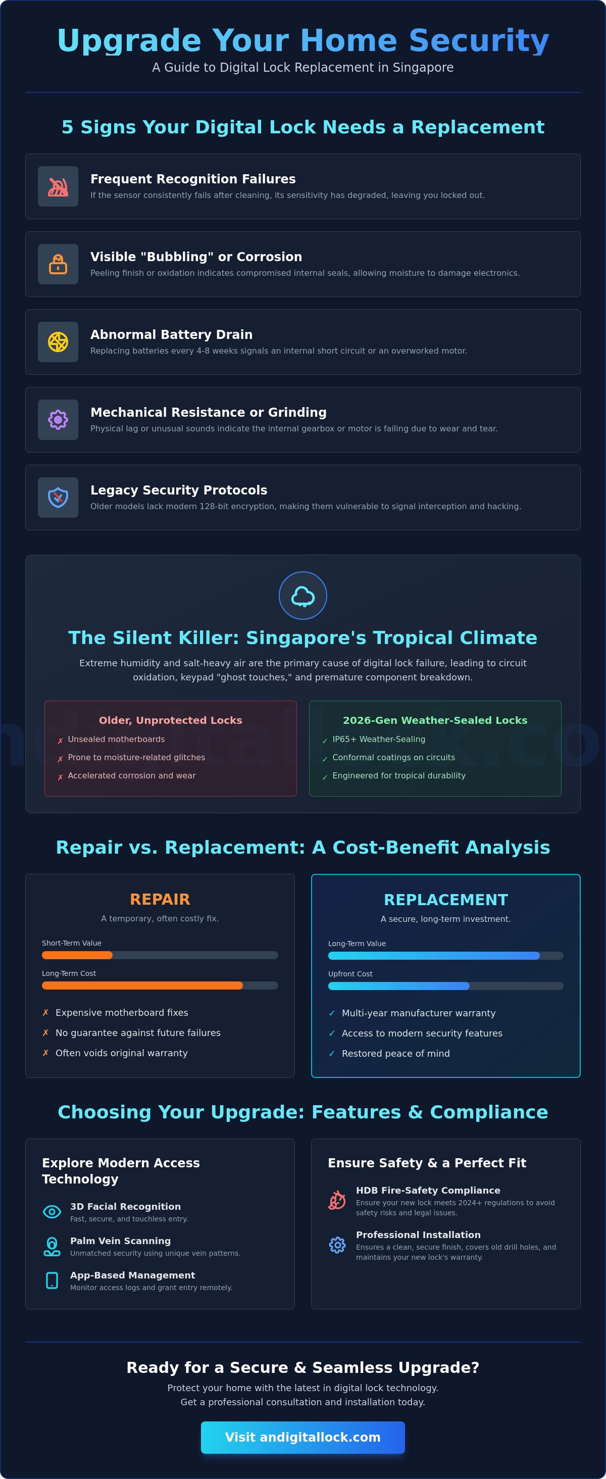 Digital lock replacement singapore