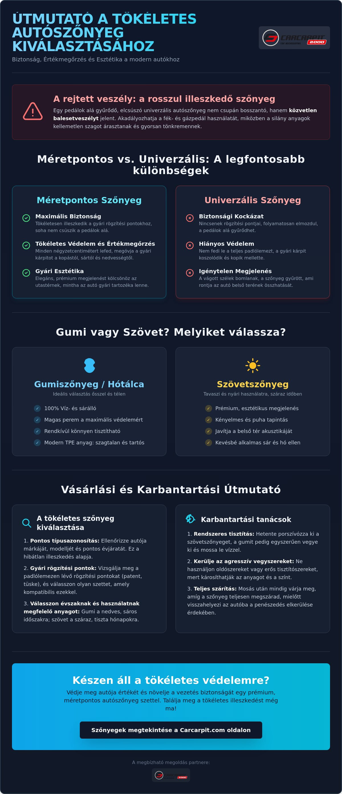Autószőnyeg szett