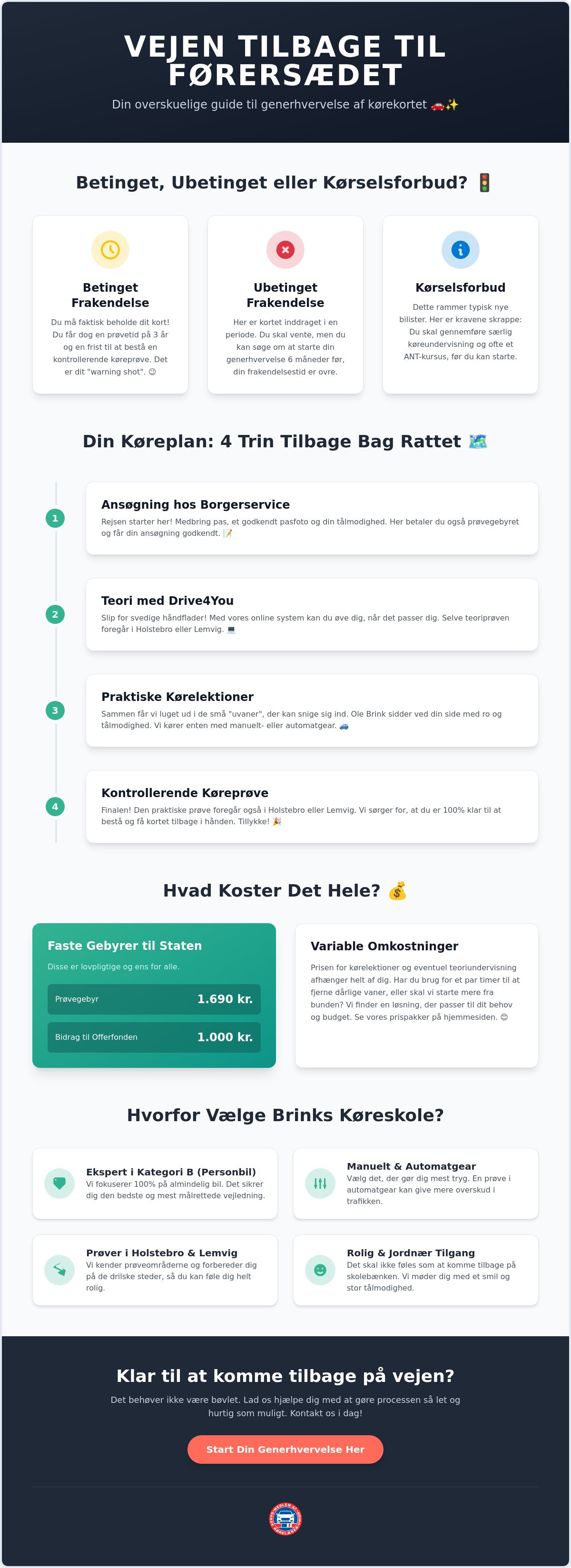 Generhvervelse af kørekort Holstebro