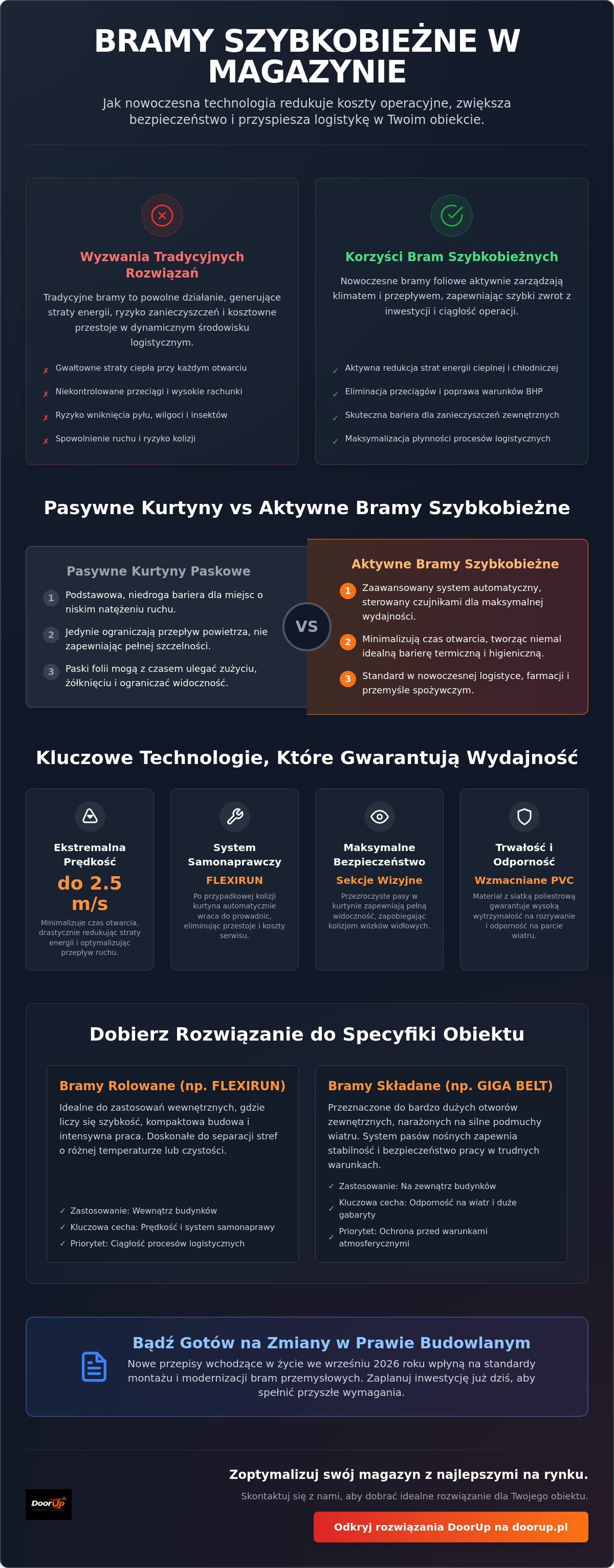 Bramy foliowe do magazynu