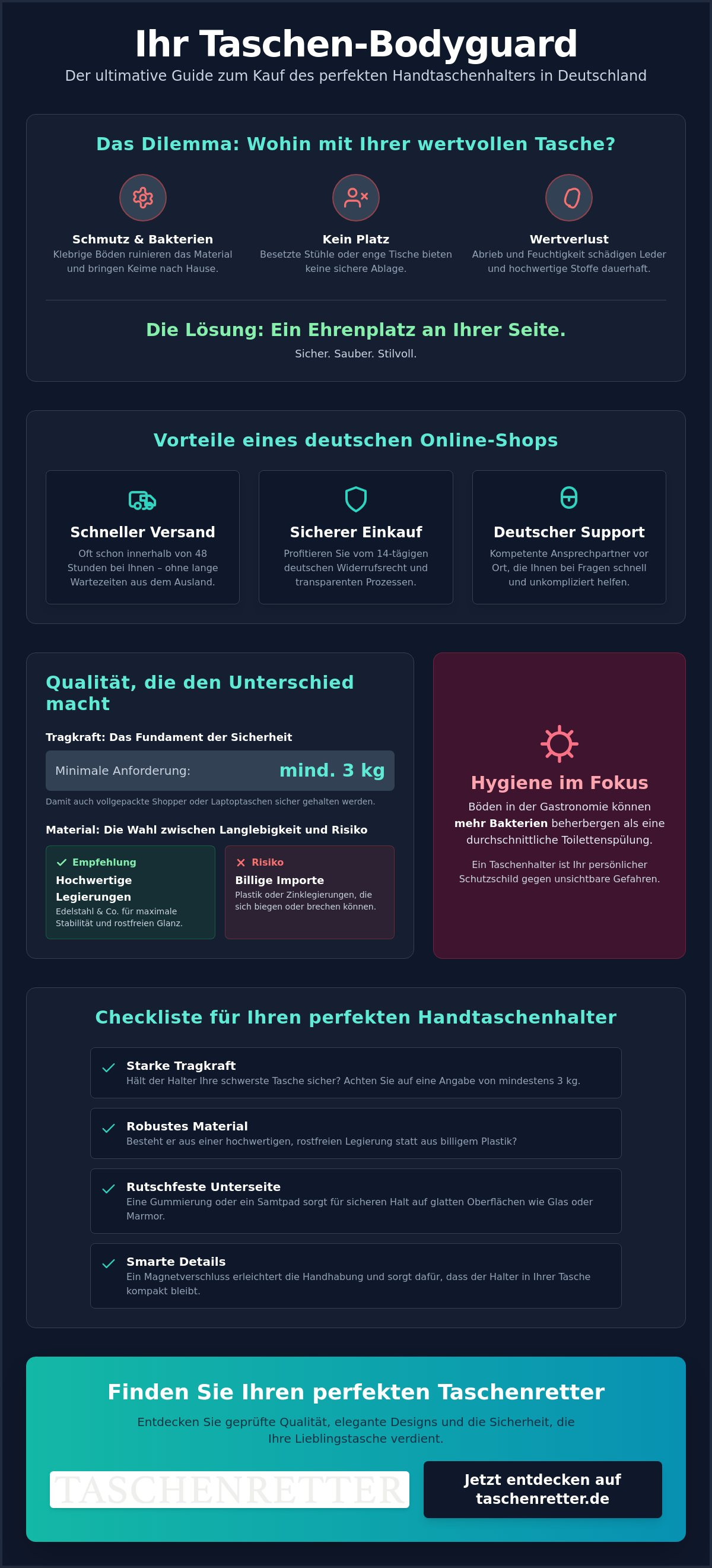Handtaschenhalter Online Shop Deutschland