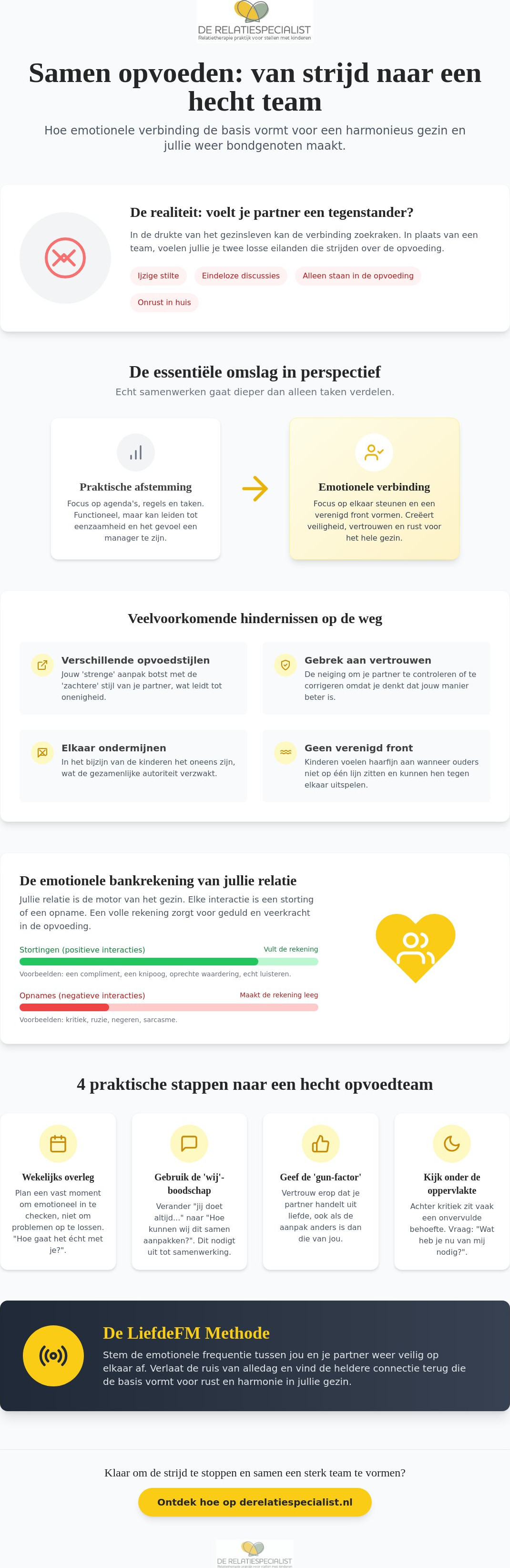 Samenwerken in de opvoeding