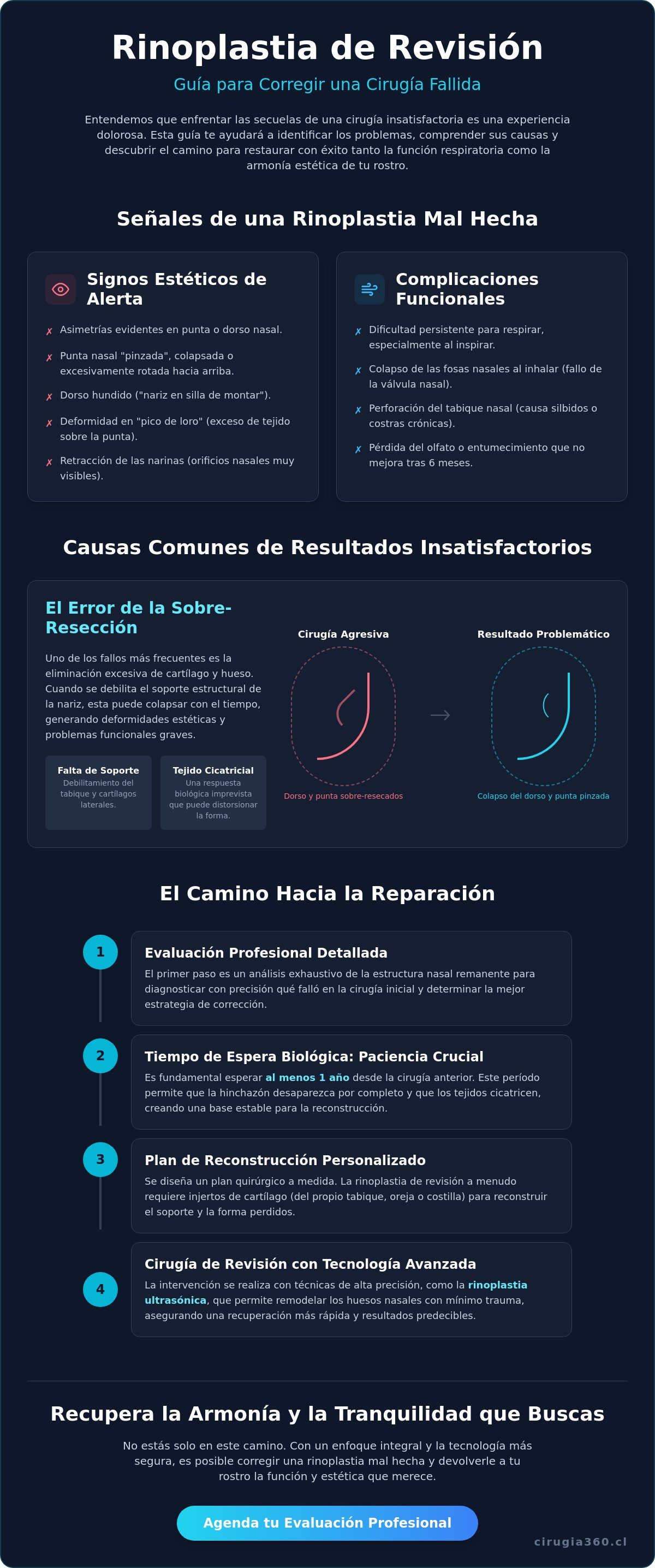Corregir una rinoplastia mal hecha