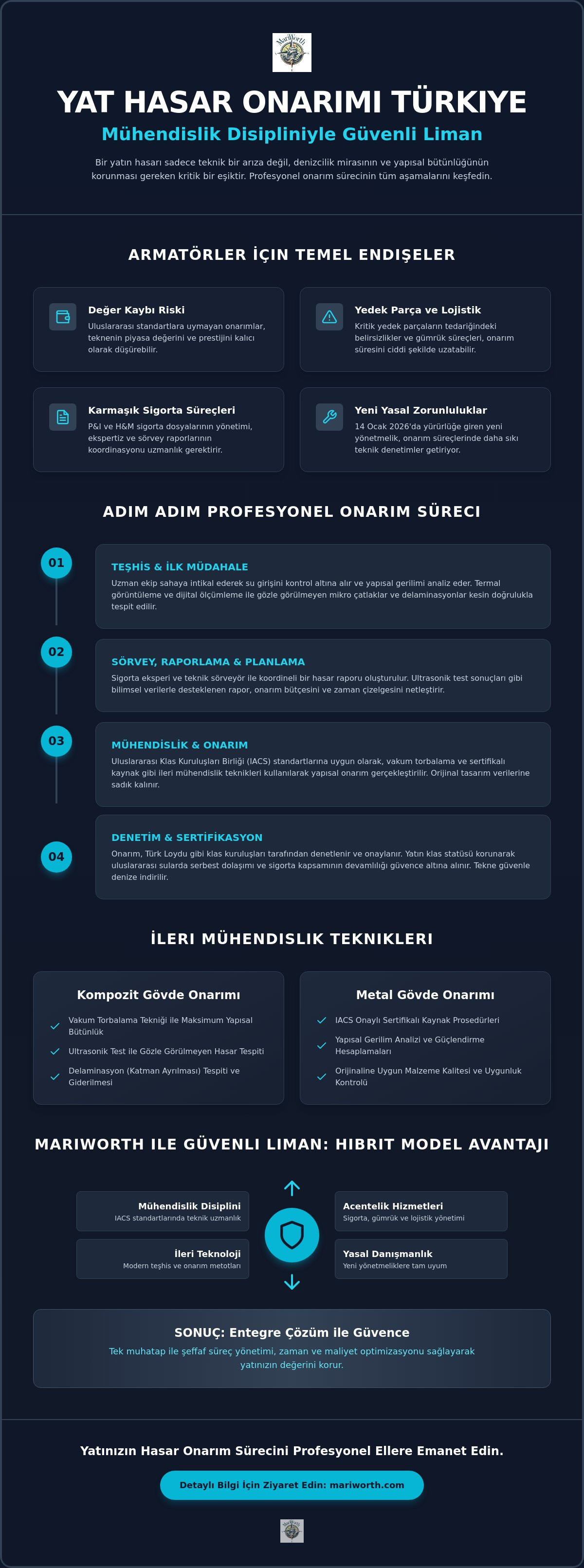 Yat hasar onarım Türkiye
